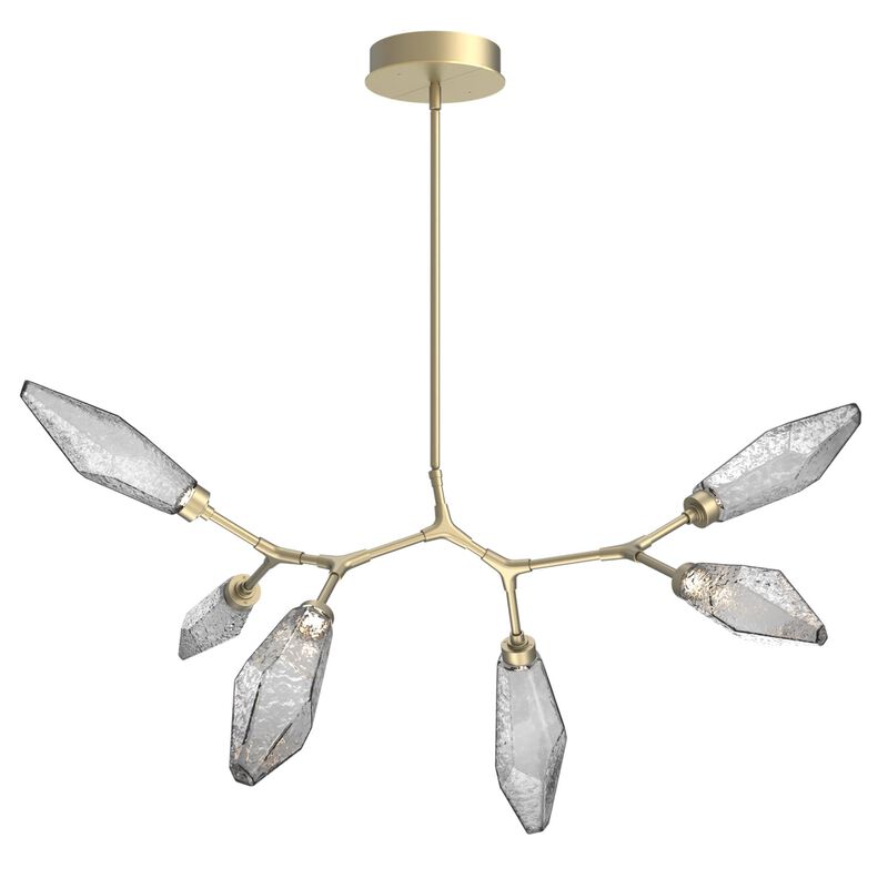 Rock Crystal Linear Suspension Light by Hammerton Studio