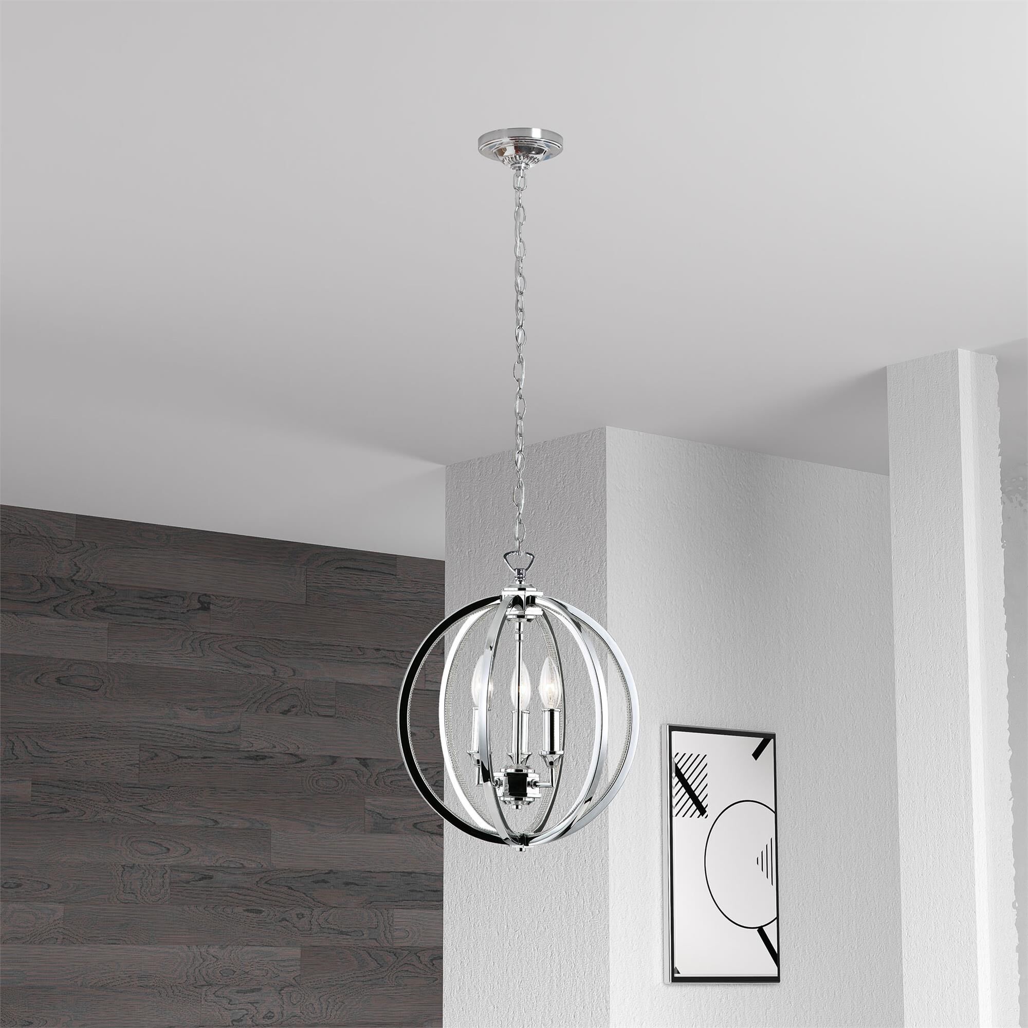 Karland 14 Inch 3 Light Mini Chandelier by Dainolite