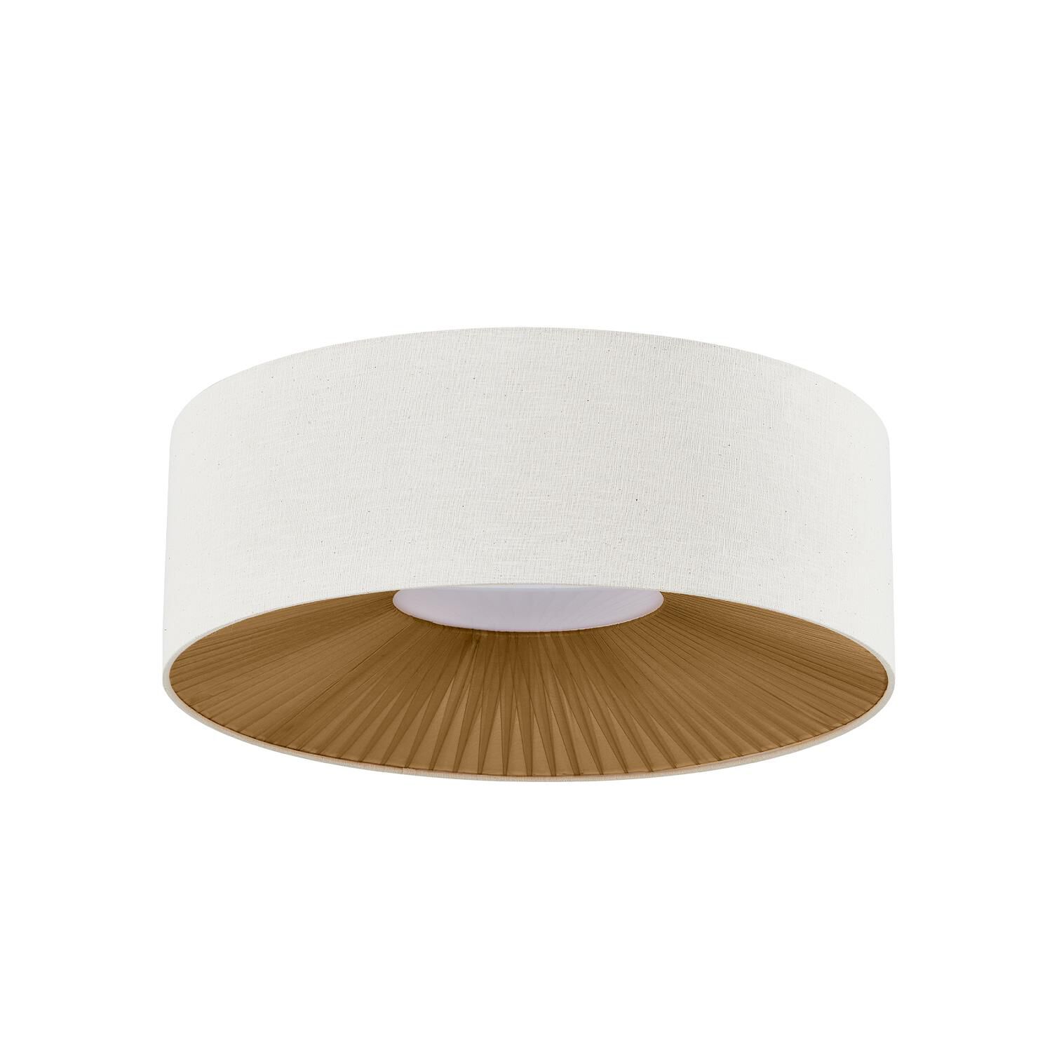 Textile - Warren 24 Inch Flush Mount by Justice Design Group