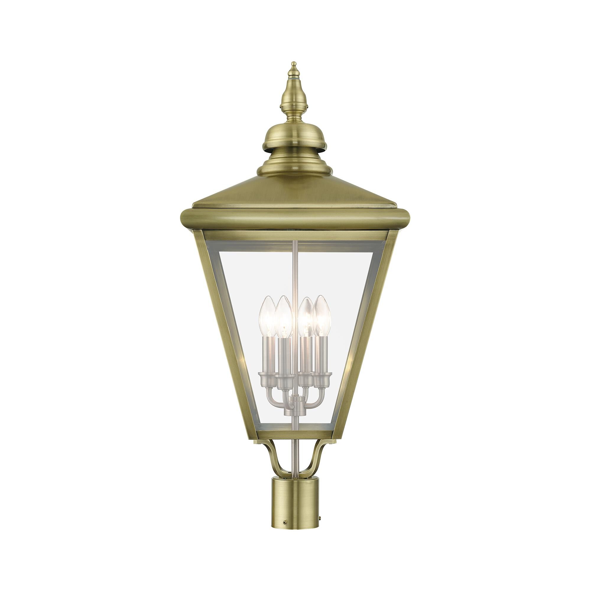 Adams 31 Inch Tall 4 Light Outdoor Post Lamp by Livex Lighting