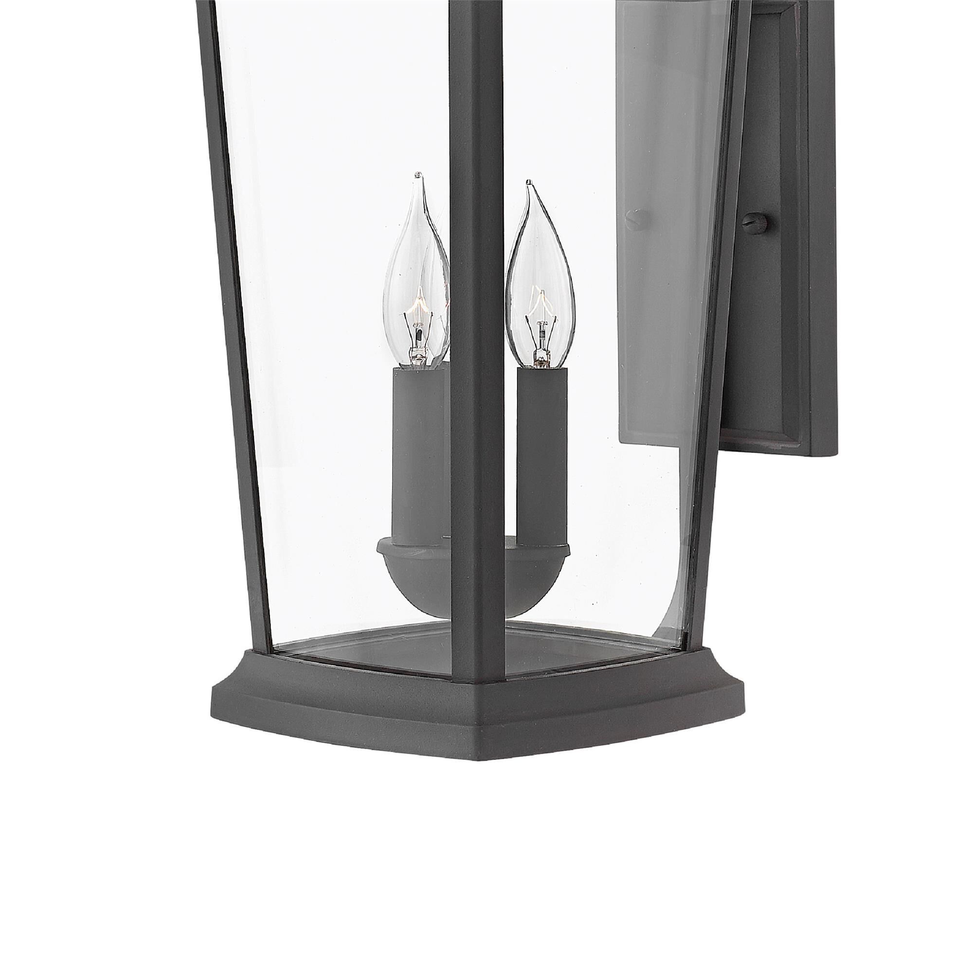 Shown in Museum Black finish and Clear glass