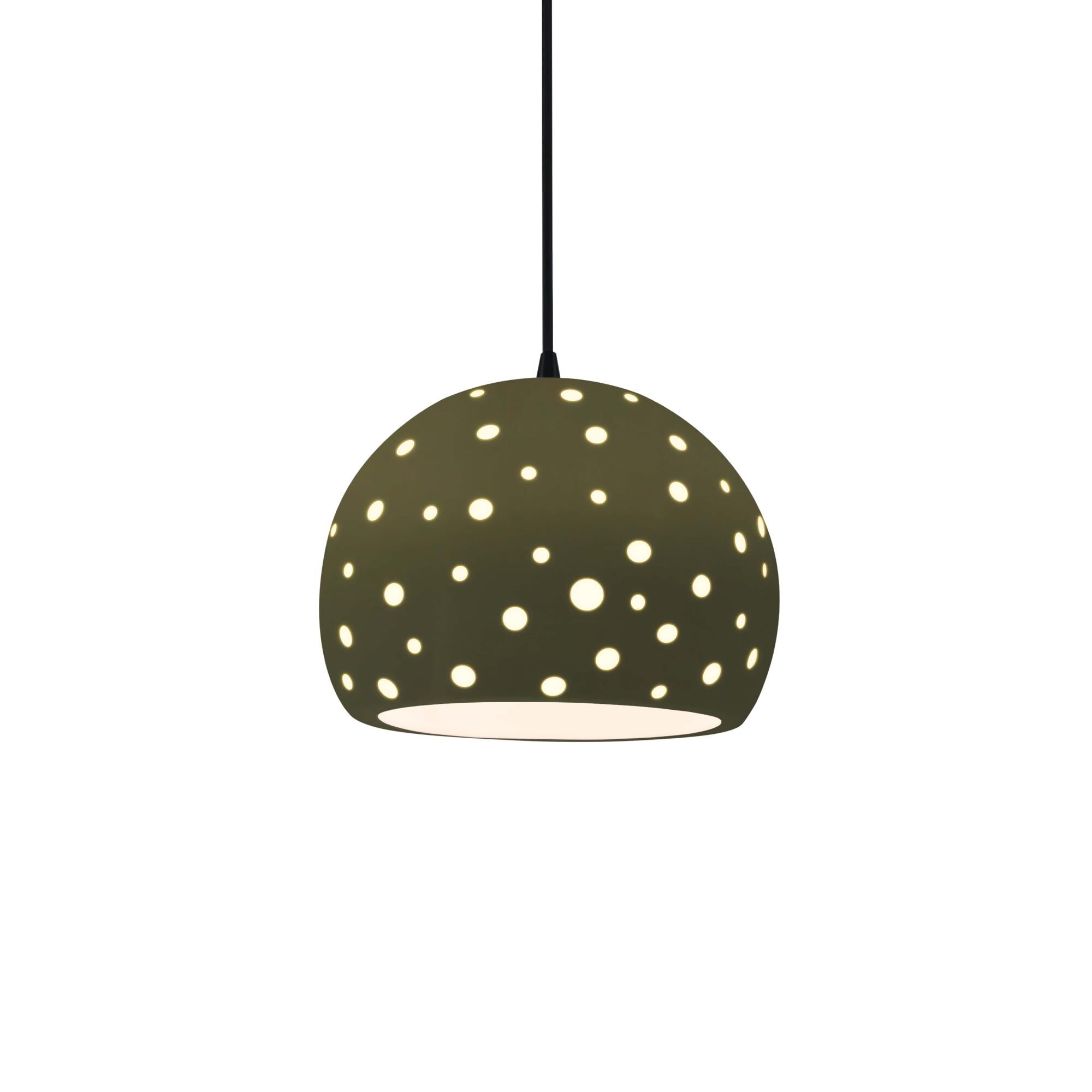 Perforated Globe 7 Inch Mini Pendant by Justice Design Group