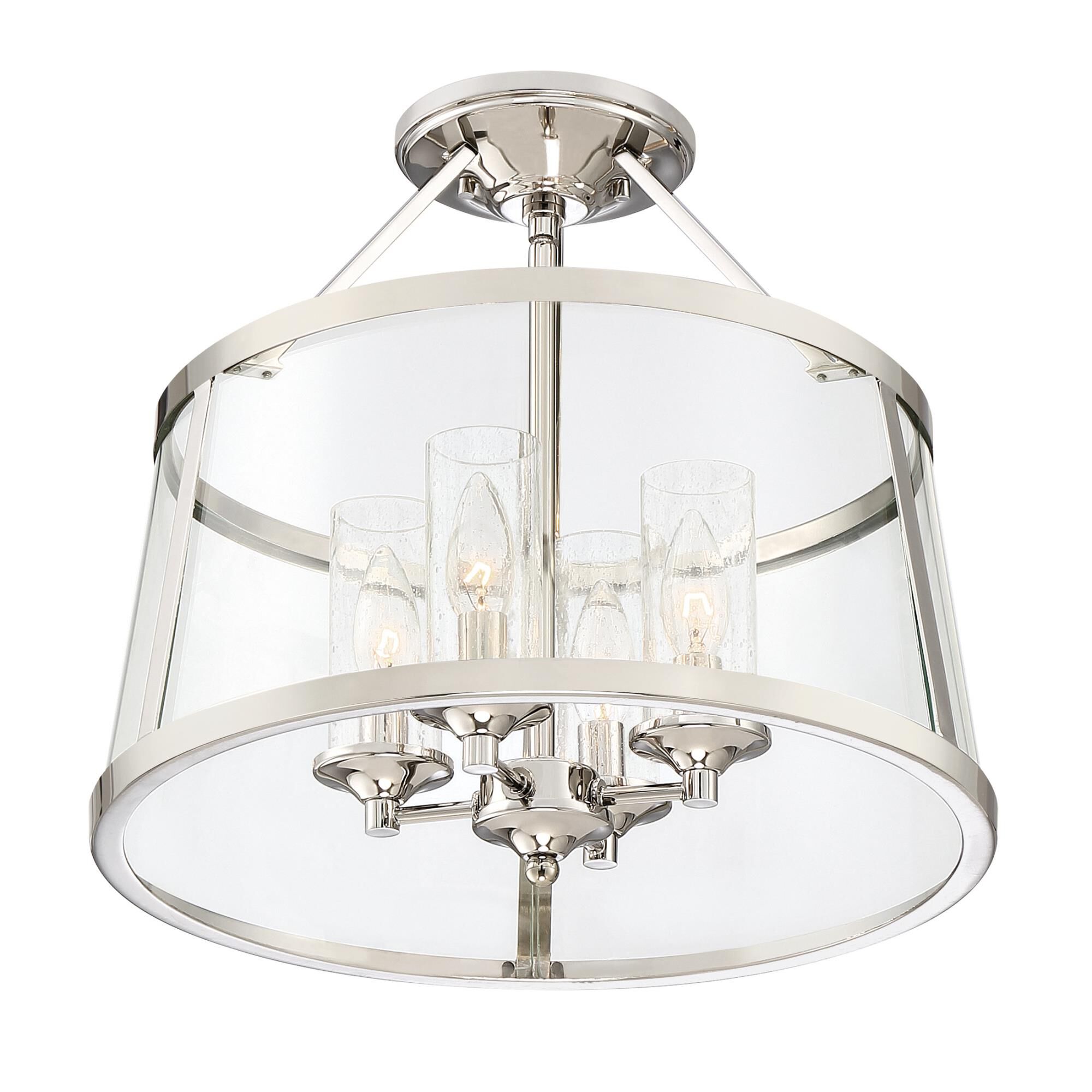 Barlow 16 Inch 4 Light Semi Flush Mount by Quoizel