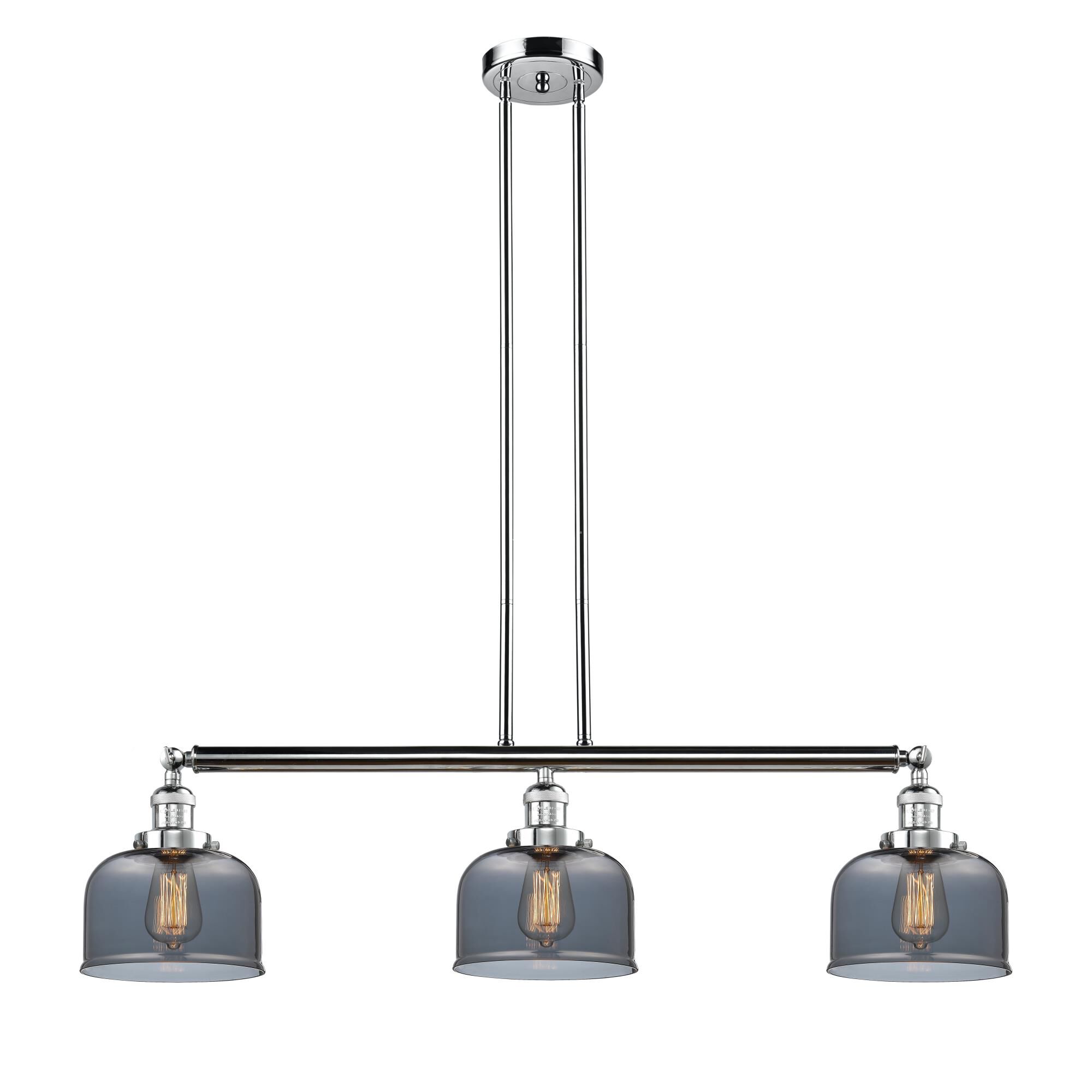 Bruno Marashlian Large Bell 41 Inch 3 Light Linear Suspension Light by Innovations Lighting