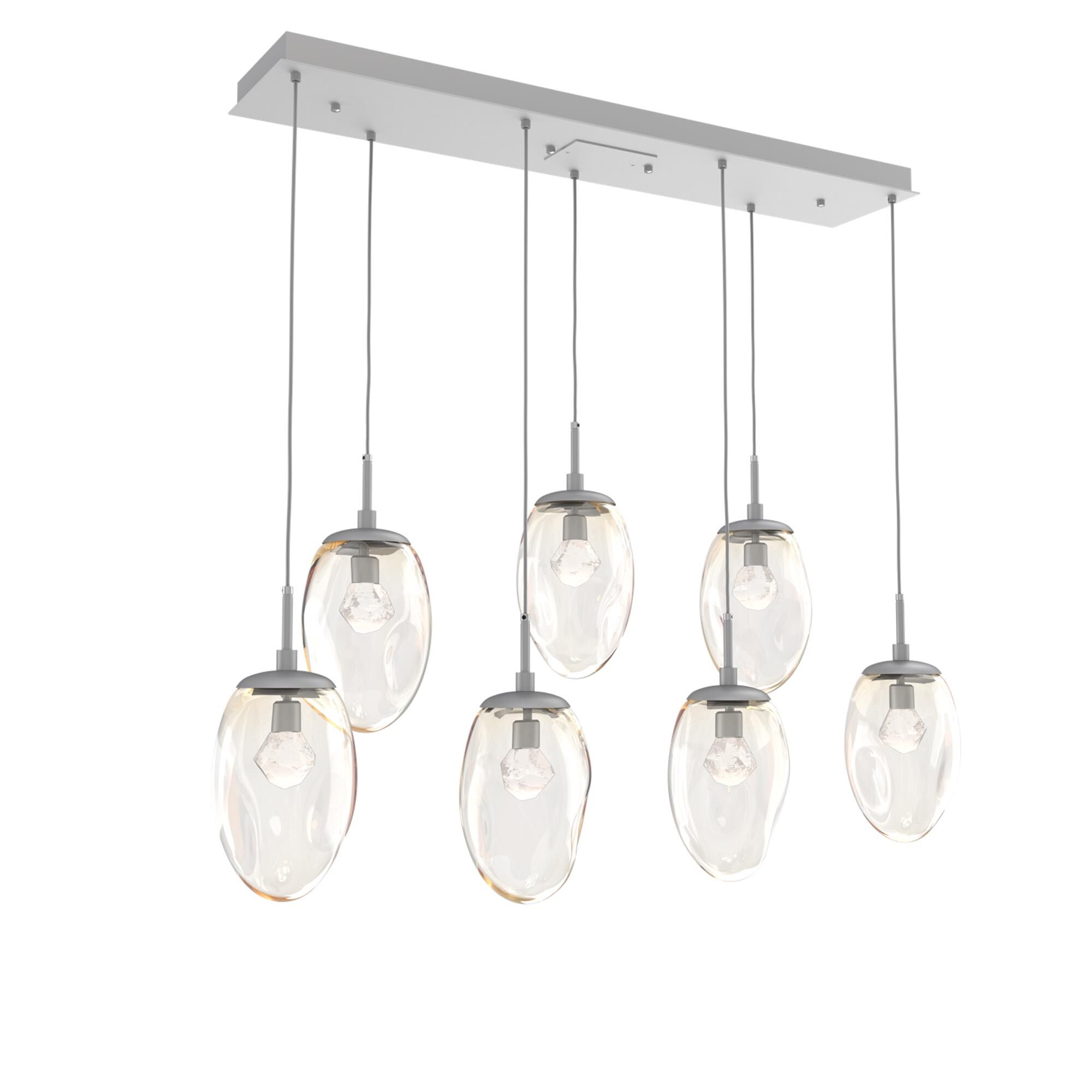Shown in Classic Silver finish and Zircon Inner And Amber Outer glass