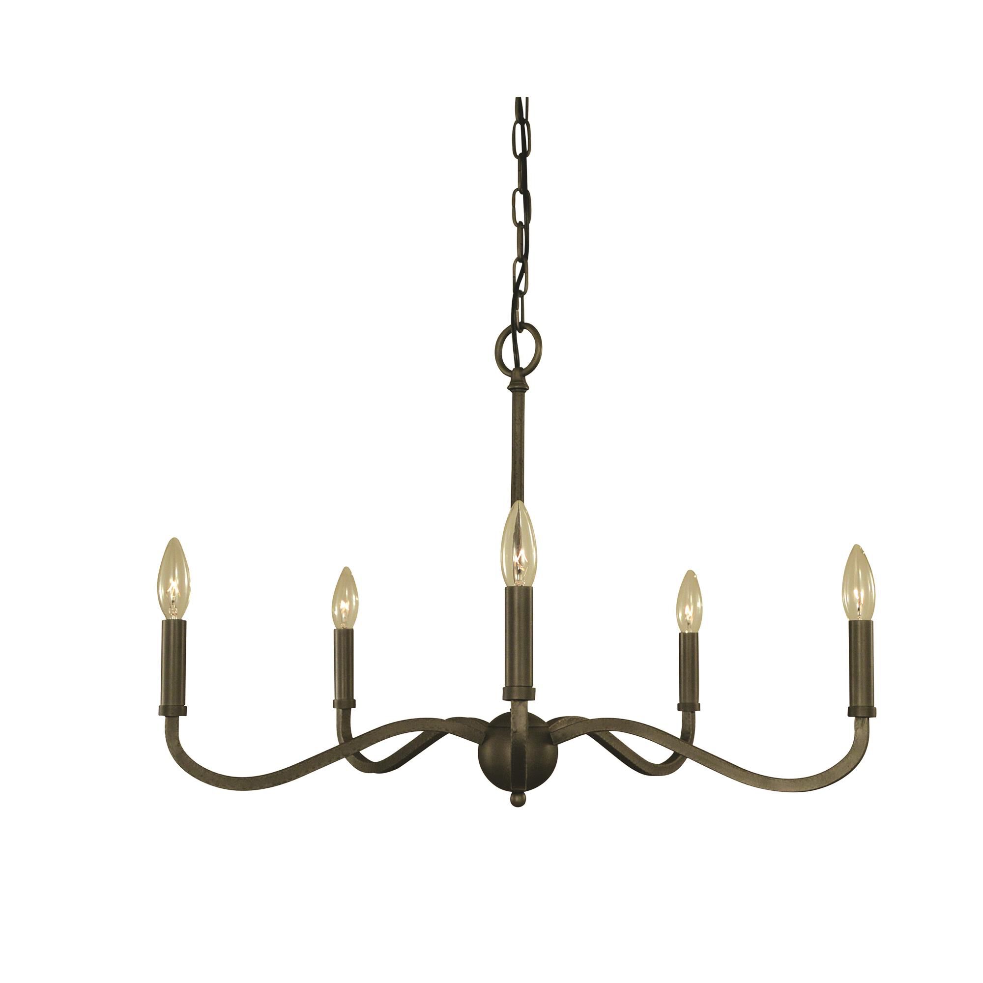 Heidelberg 26 Inch 5 Light Chandelier by Framburg