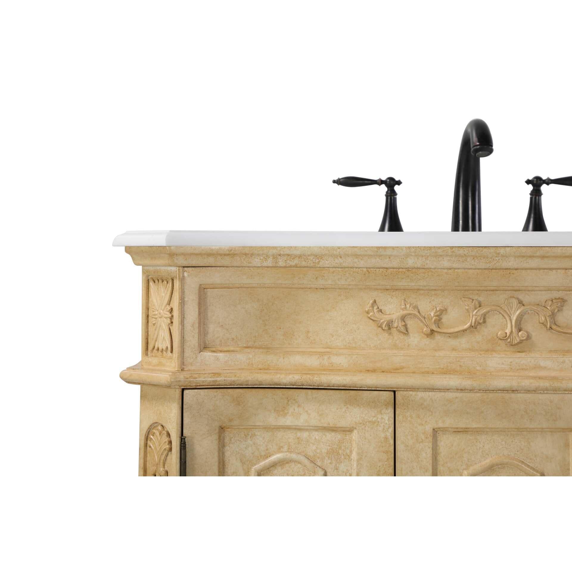 Shown in Antique Beige finish