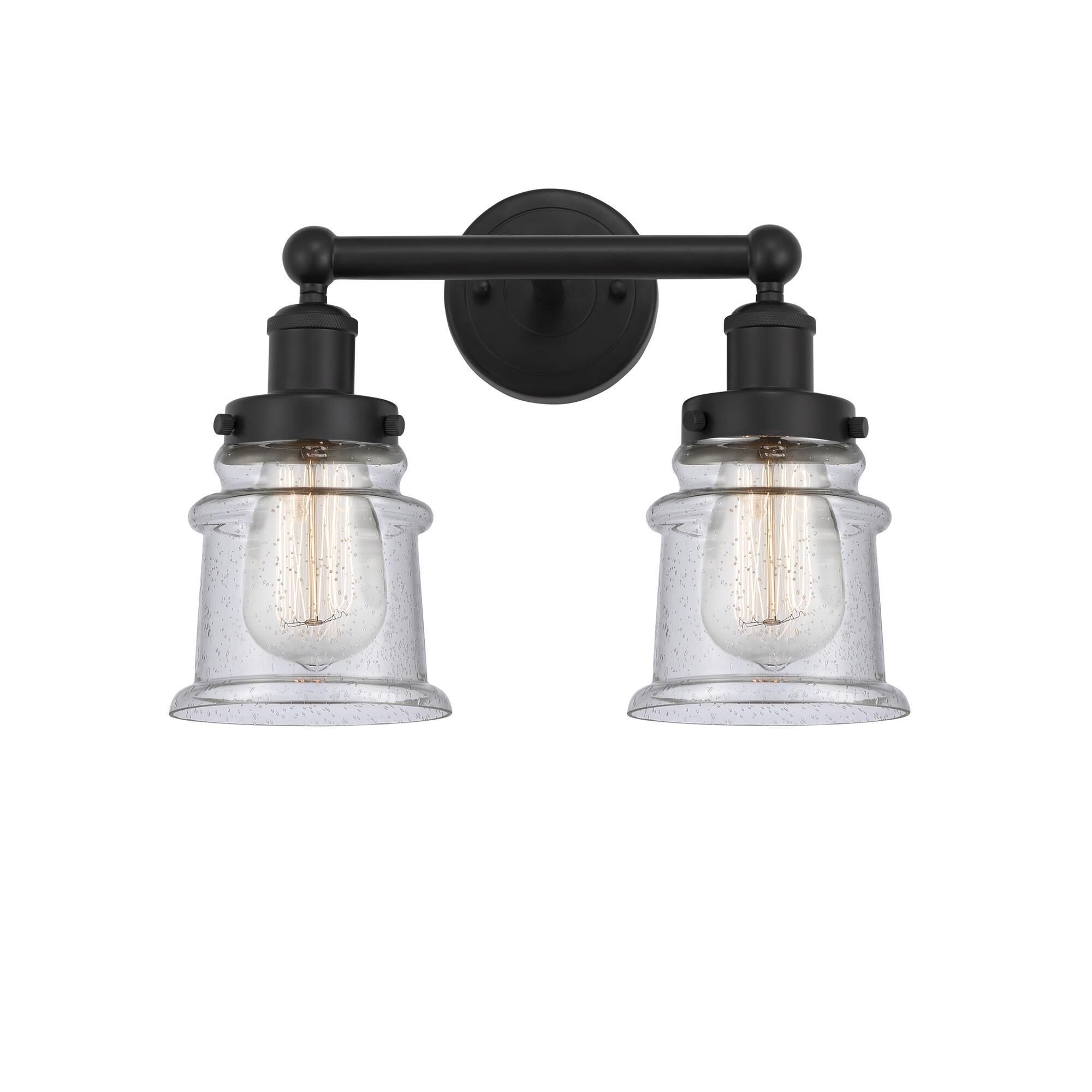 Shown in Matte Black, Seedy finish and Seedy glass and Seedy Glass shade