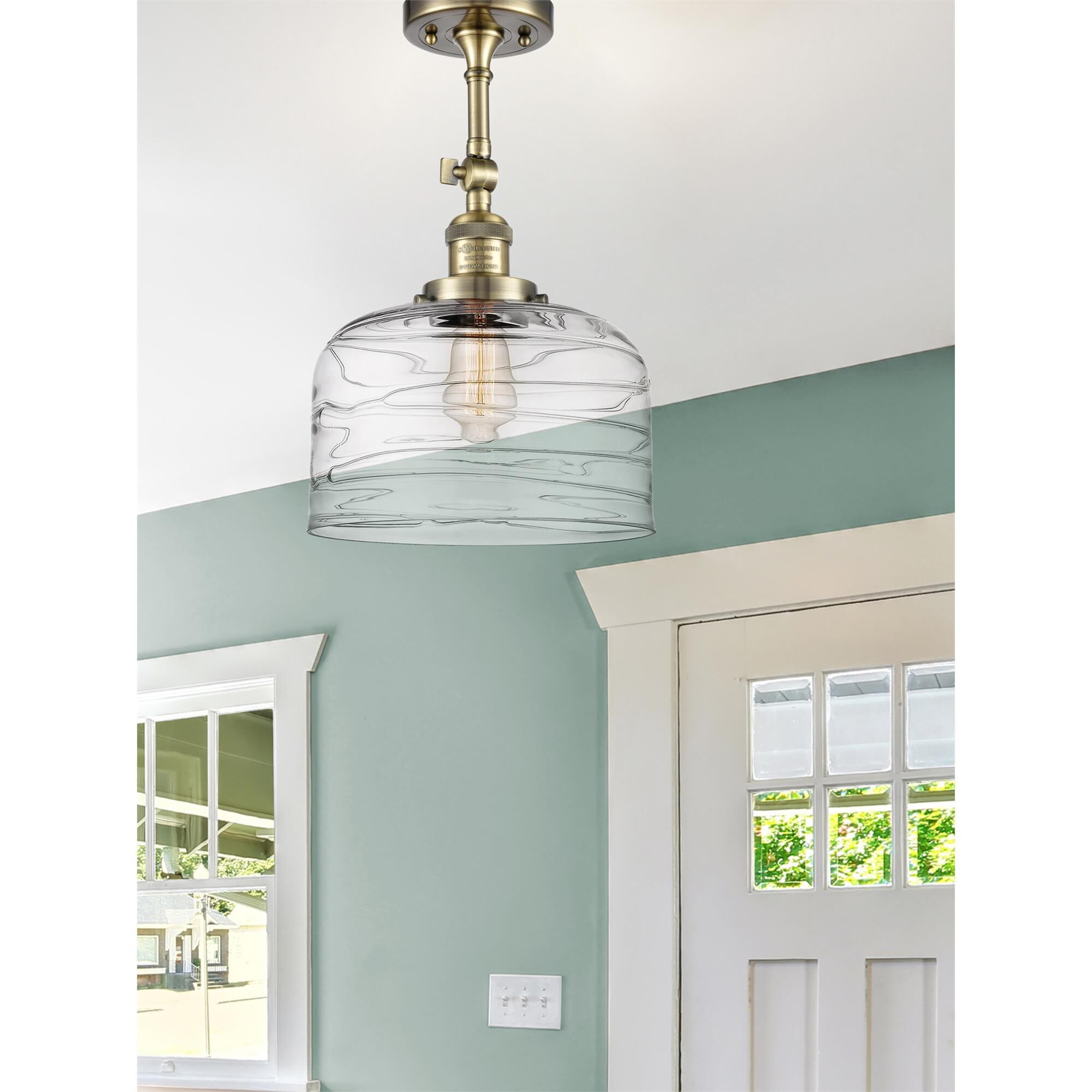 Bruno Marashlian Bell 12 Inch 1 Light Semi Flush Mount by Innovations Lighting