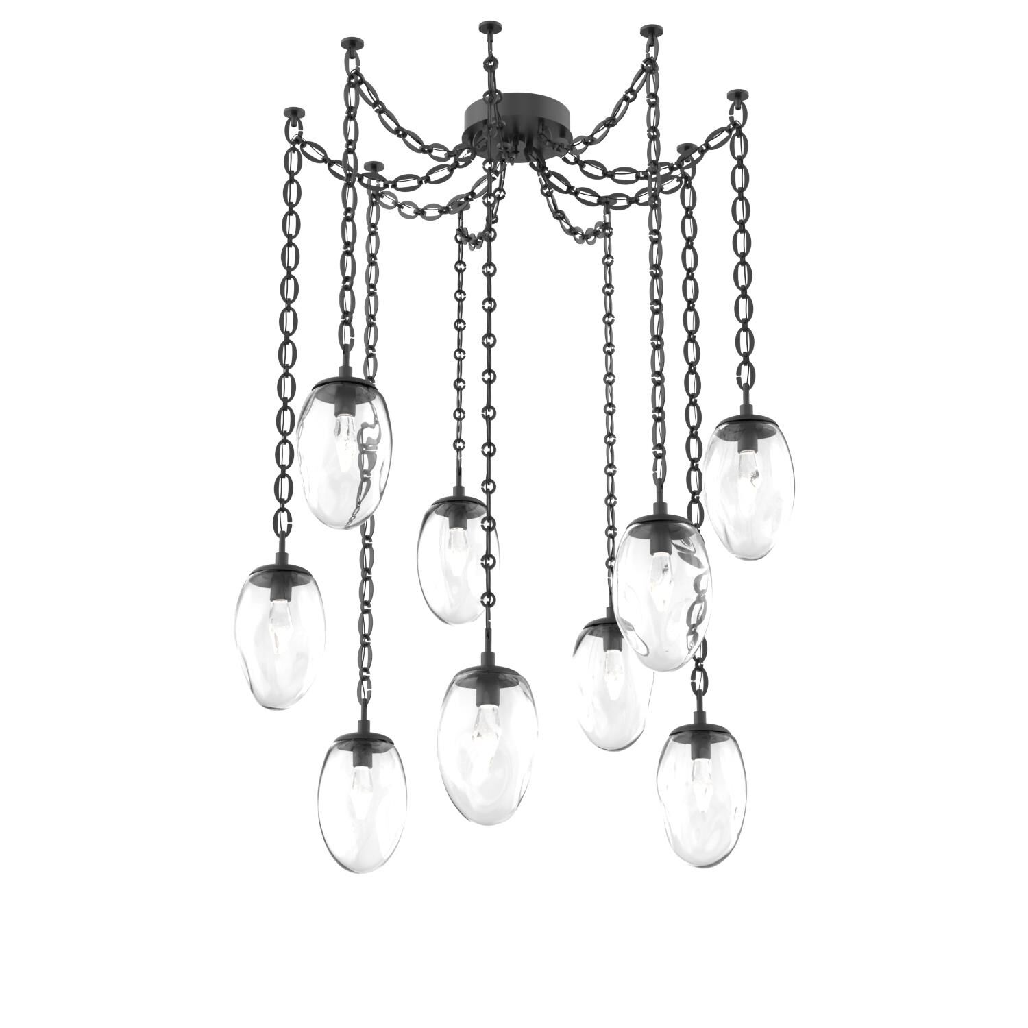 Levi Wilson Meteo 17 Inch Multi Pendant Light by Hammerton Studio