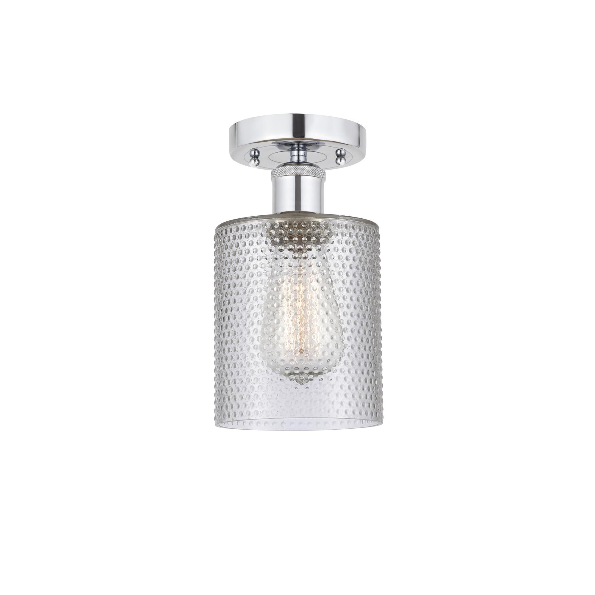 Shown in Polished Chrome finish and Clear glass