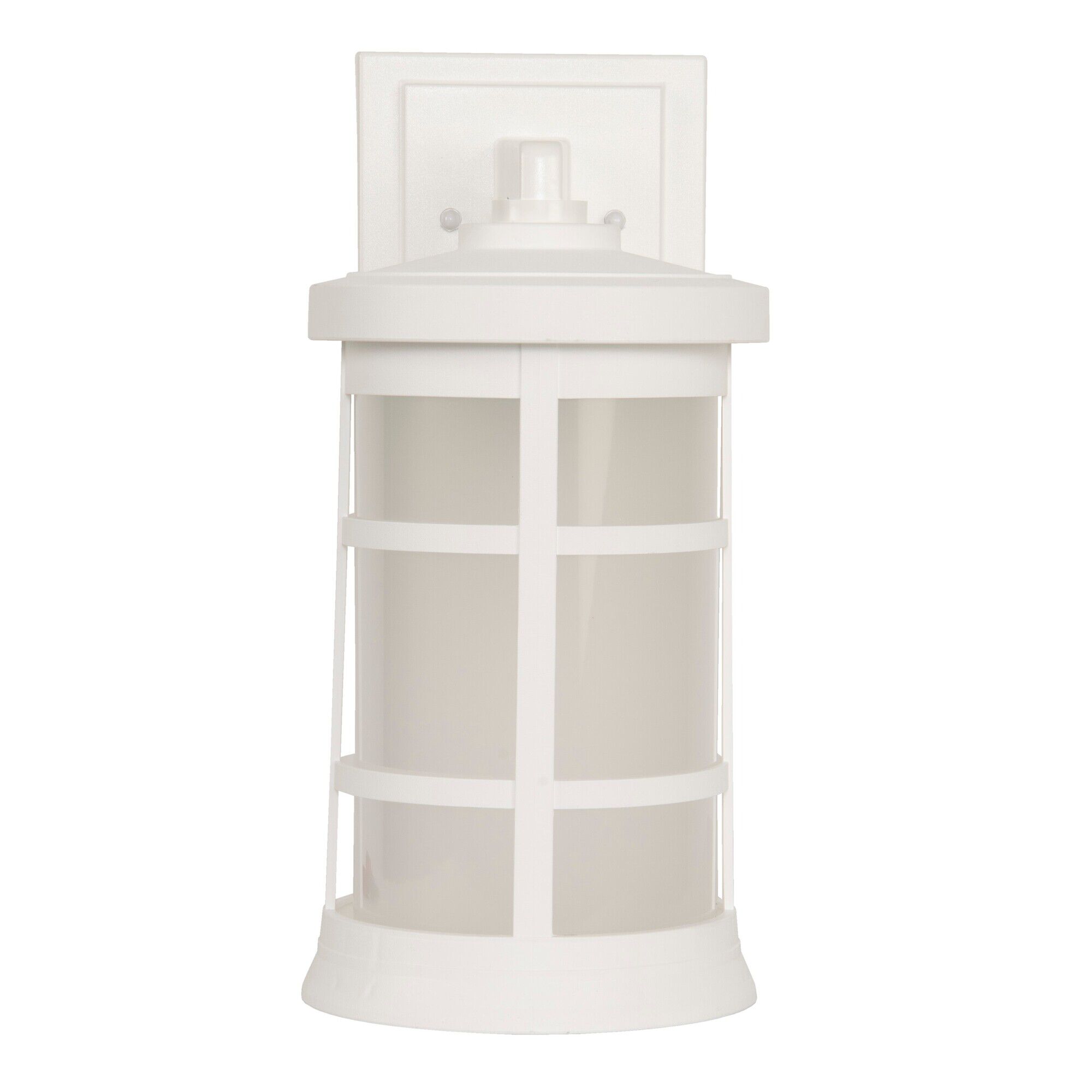 Shown in Textured White finish and Frosted Polycarbonate shade