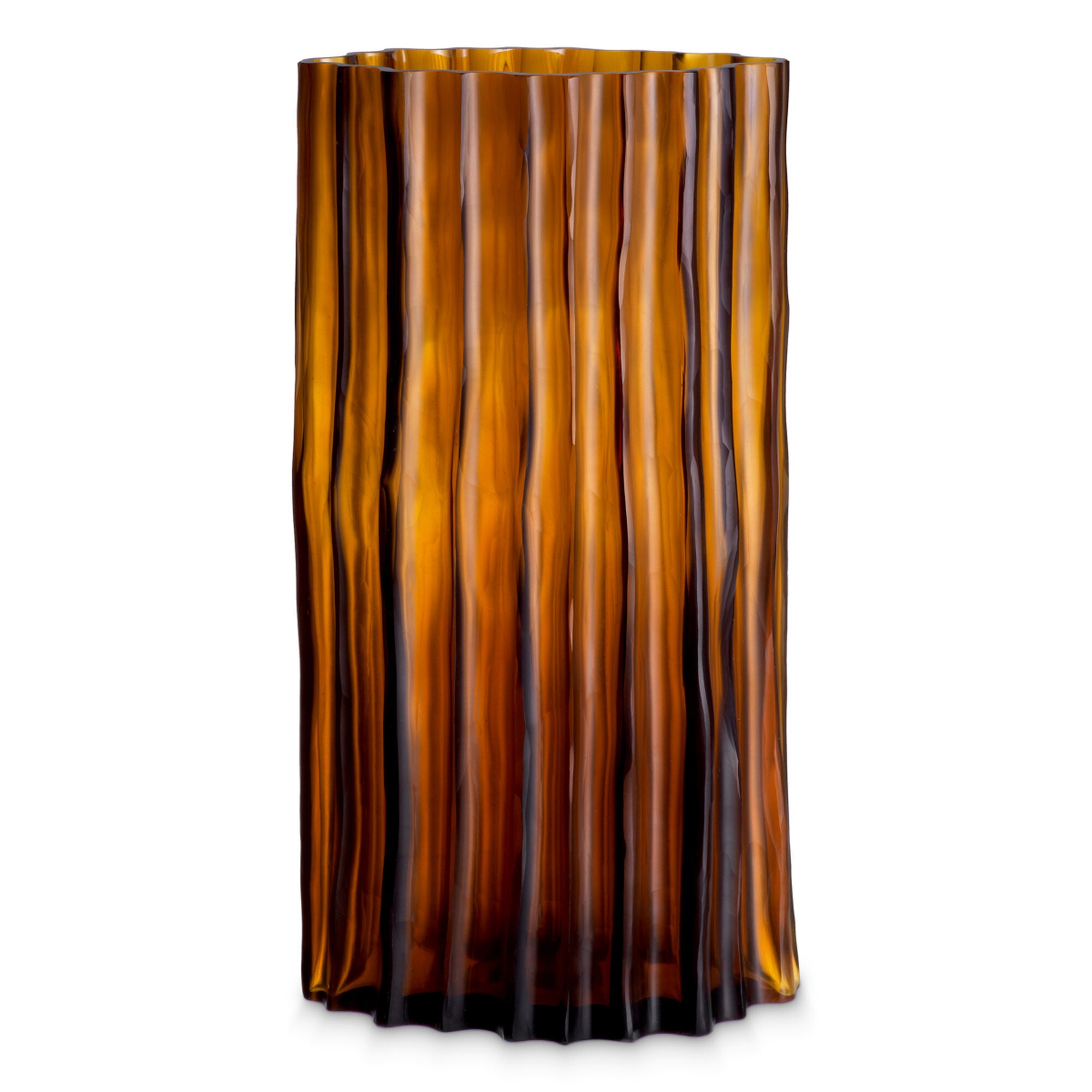 Shown in Recycled Handblown Glass, Amber Color finish