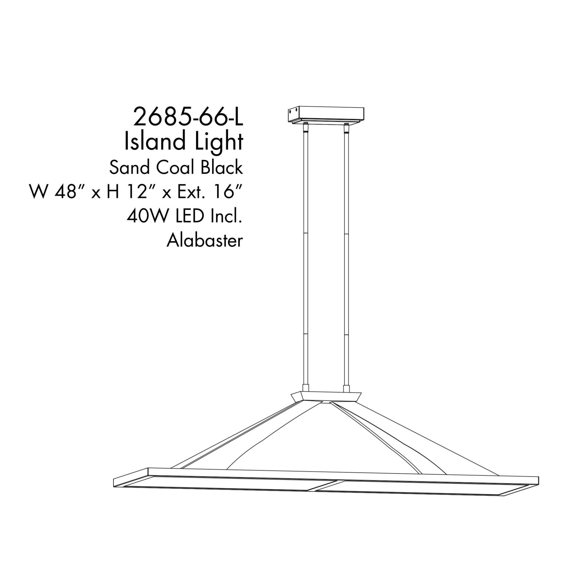 Stiles 48 Inch Linear Suspension Light by Minka Lavery