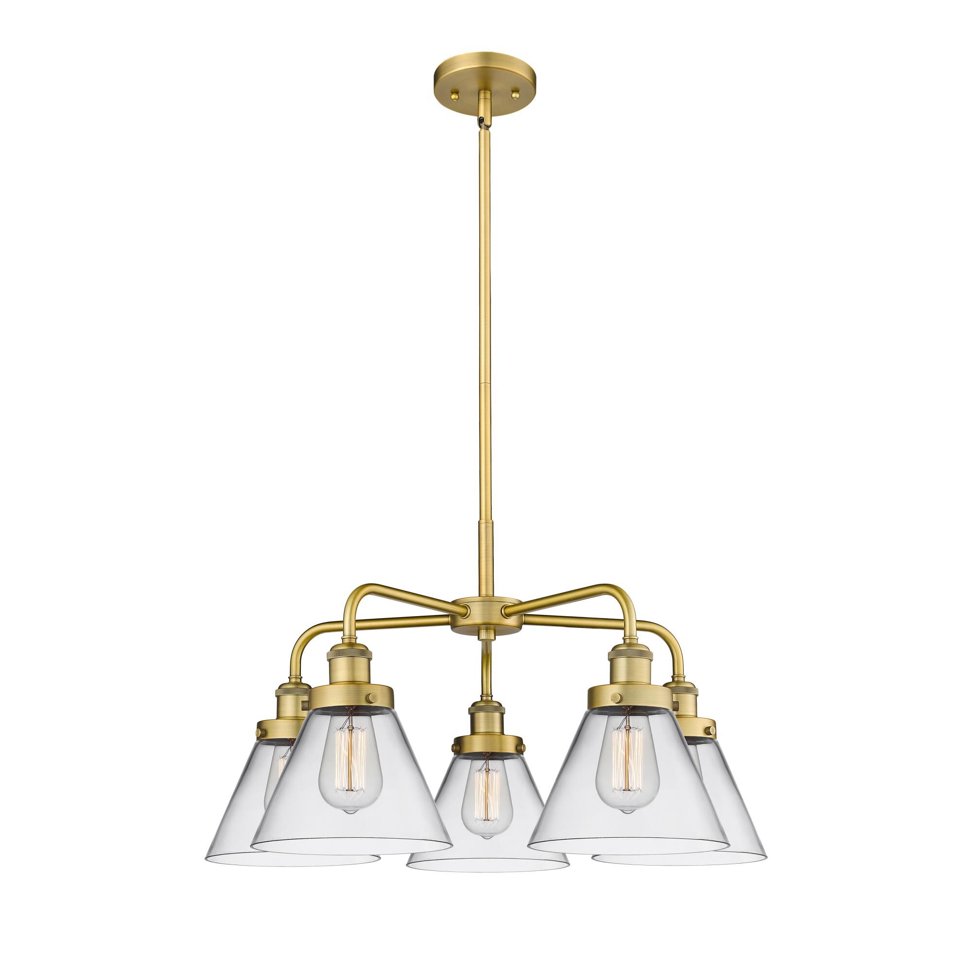 Bruno Marashlian Cone 25 Inch 5 Light Chandelier by Innovations Lighting