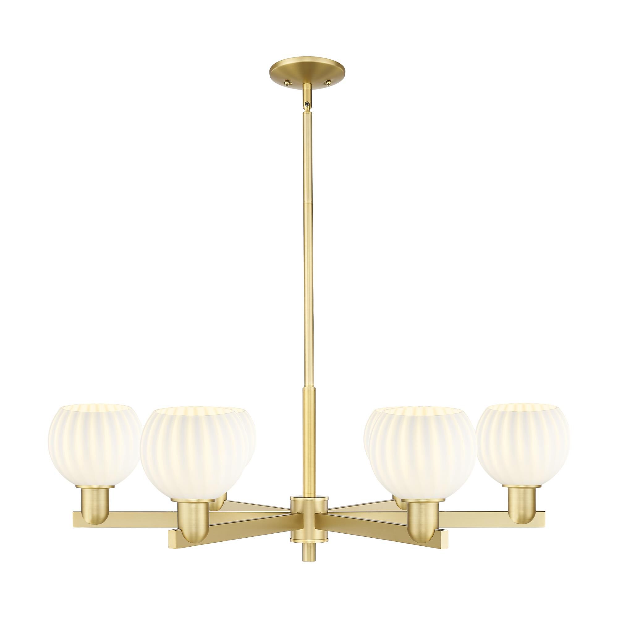 Bruno Marashlian White Venetian 36 Inch Chandelier by Innovations Lighting