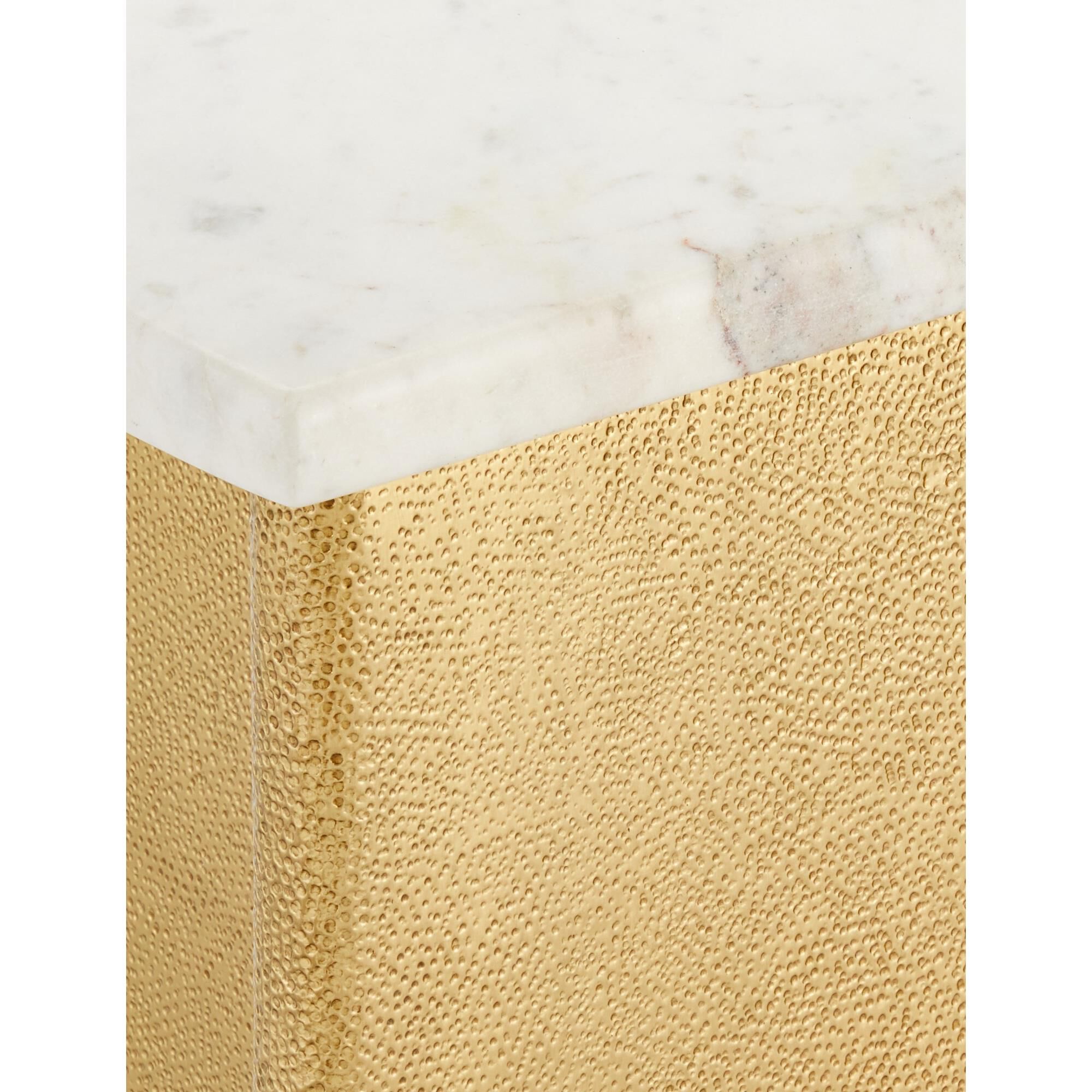 Shown in White and Antique Brass finish