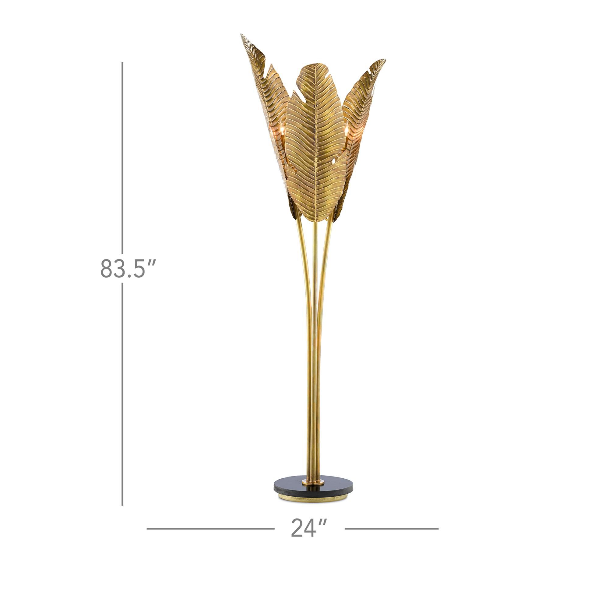 Tropical 84 Inch Torchiere Lamp,