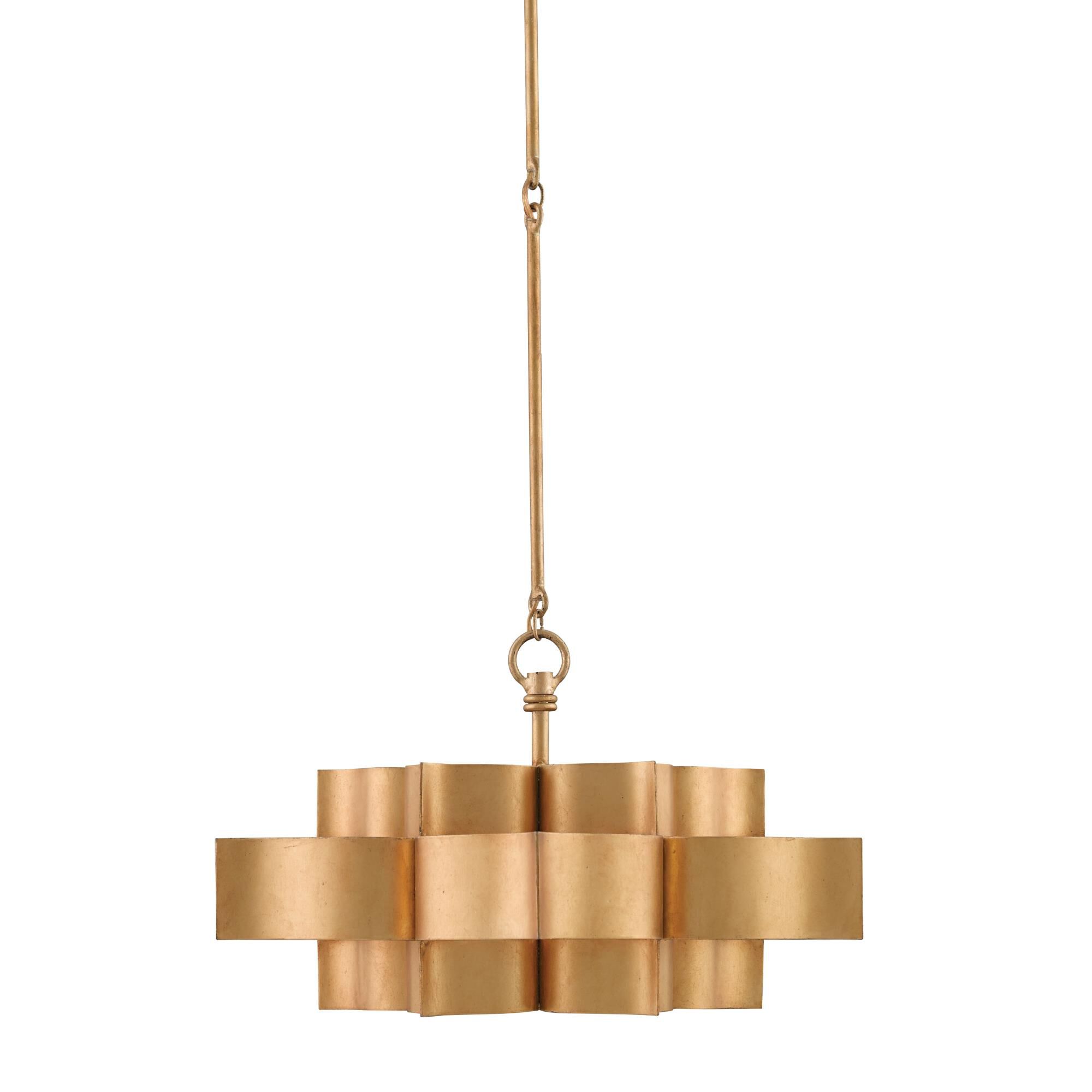 Grand Lotus 20 Inch Large Pendant by Currey and Company