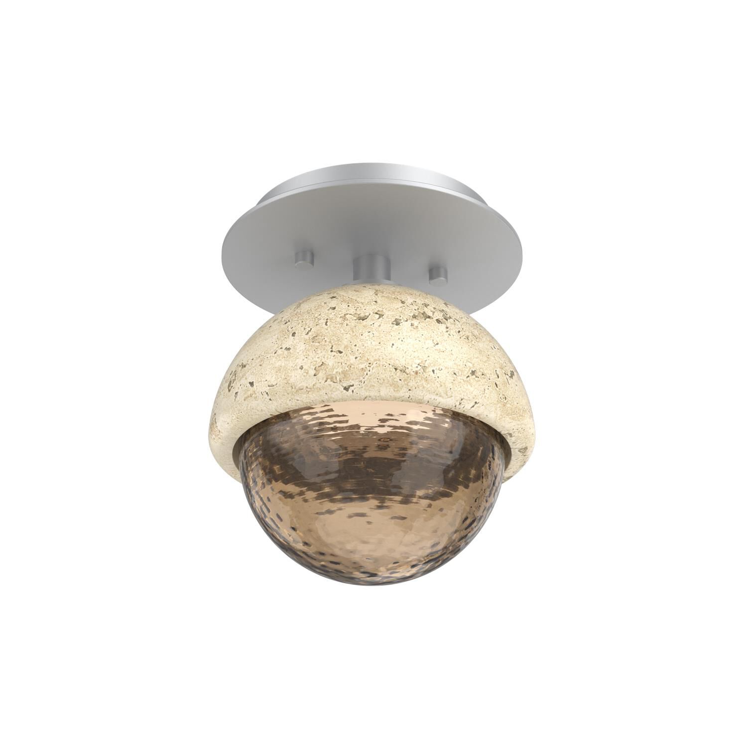 Levi Wilson Cabochon 6 Inch Flush Mount by Hammerton Studio