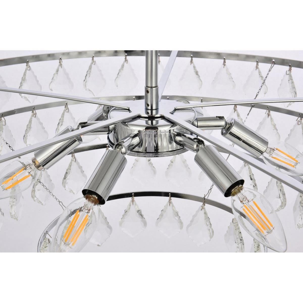 Ella 28 Inch Large Pendant by Elegant Lighting