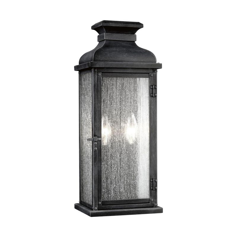 Sean Lavin Pediment 18 Inch 2 Light Outdoor Wall Light by Visual Comfort Studio