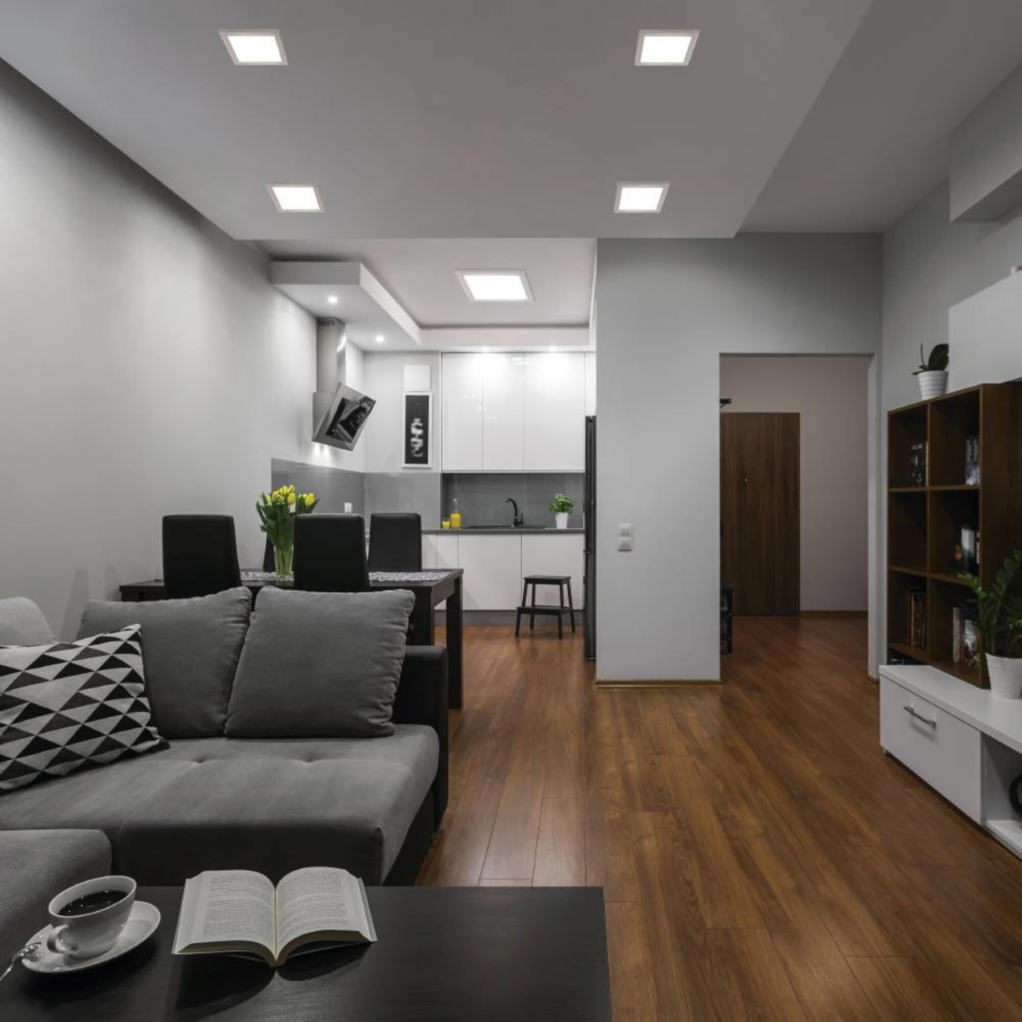 Shown in White finish and White Acrylic shade