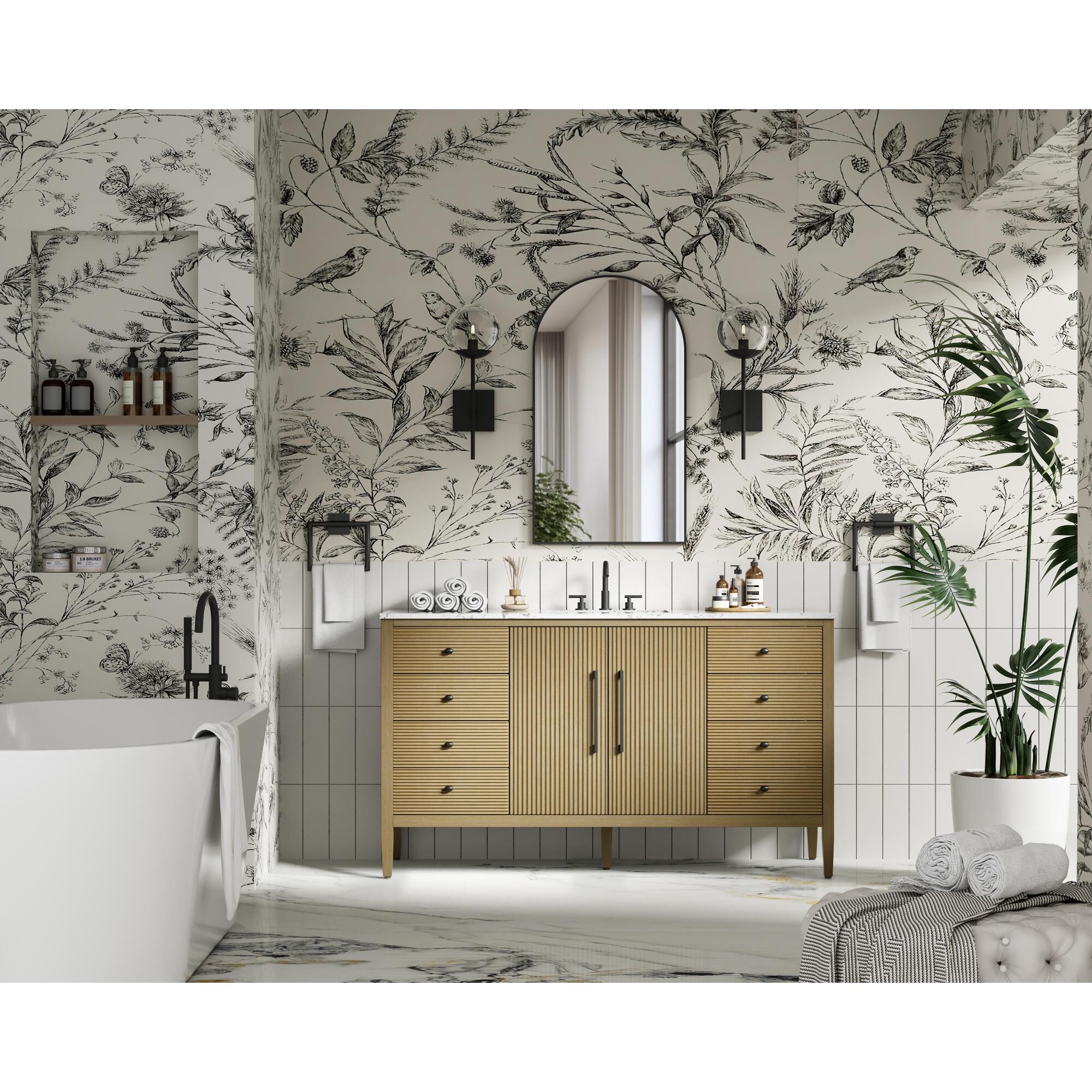 Blakely 60 Inch Bath Vanity by Elegant Dcor