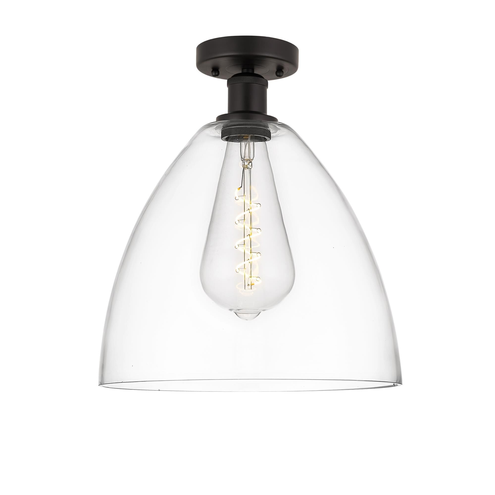 Bruno Marashlian Bristol Glass 12 Inch 1 Light Semi Flush Mount by Innovations Lighting