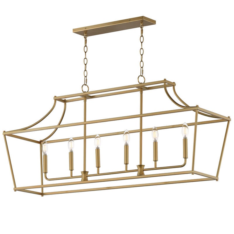 Clifton Medium Linear Chandelier by Maxim Lighting