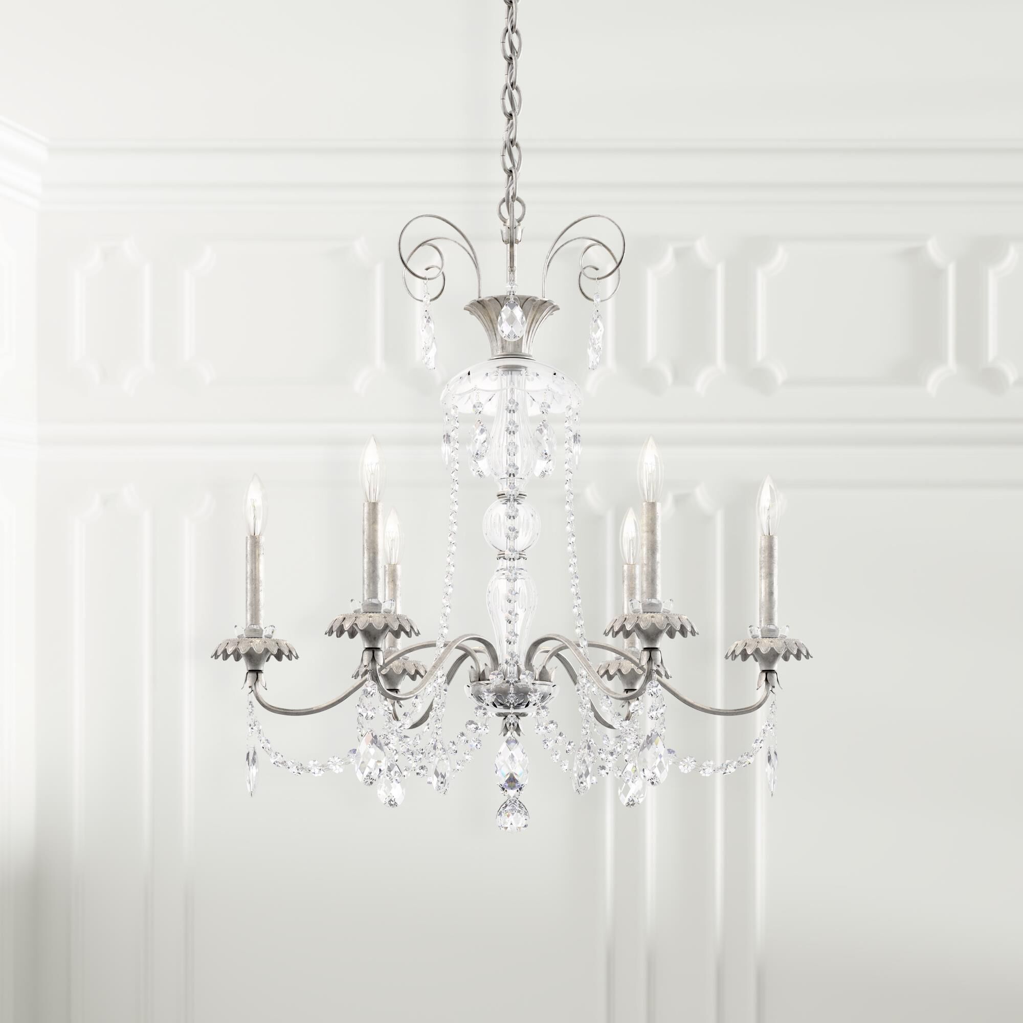 Helenia 28 Inch 6 Light Chandelier by Schonbek