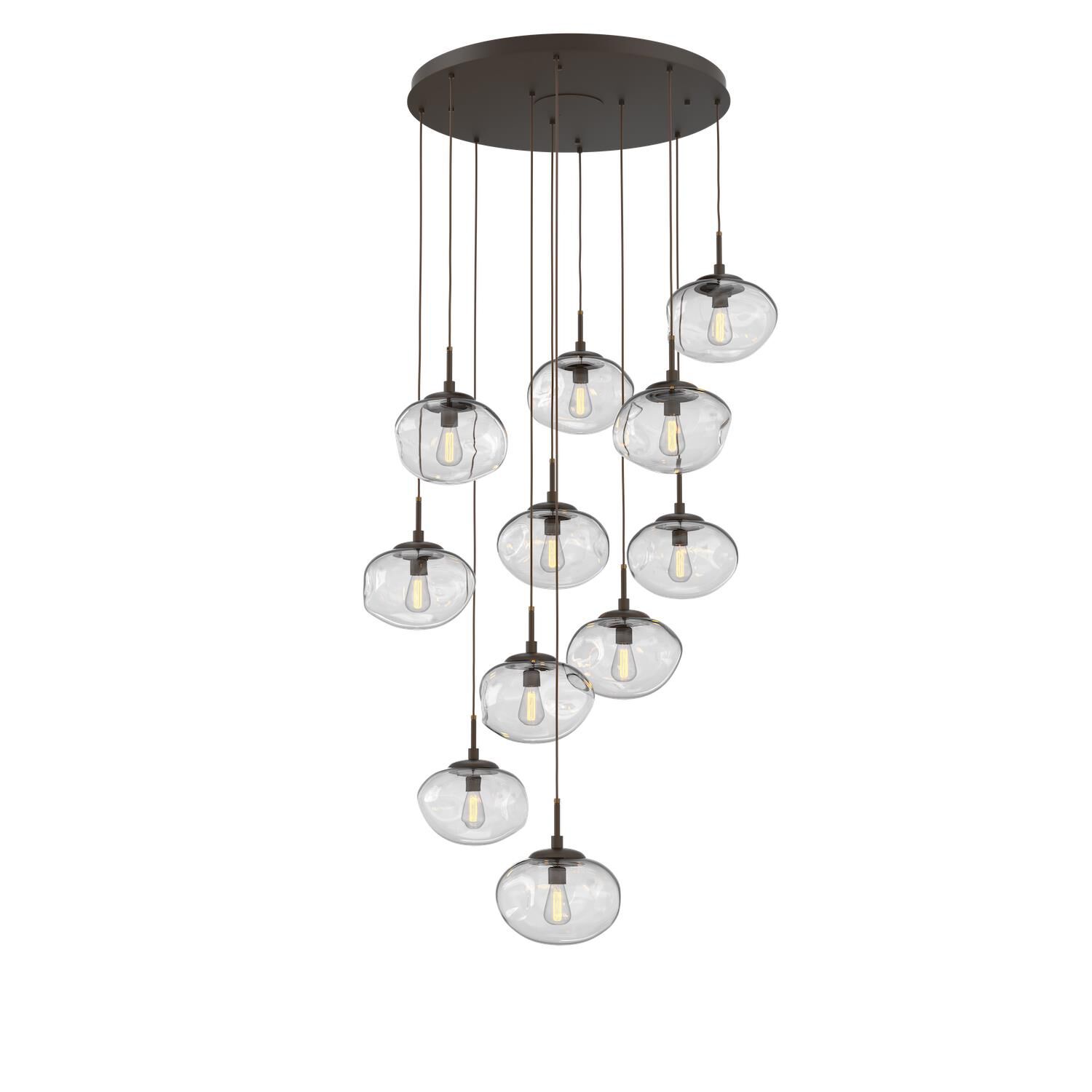 Levi Wilson Nebula 37 Inch 11 Light Multi Light Pendant by Hammerton Studio