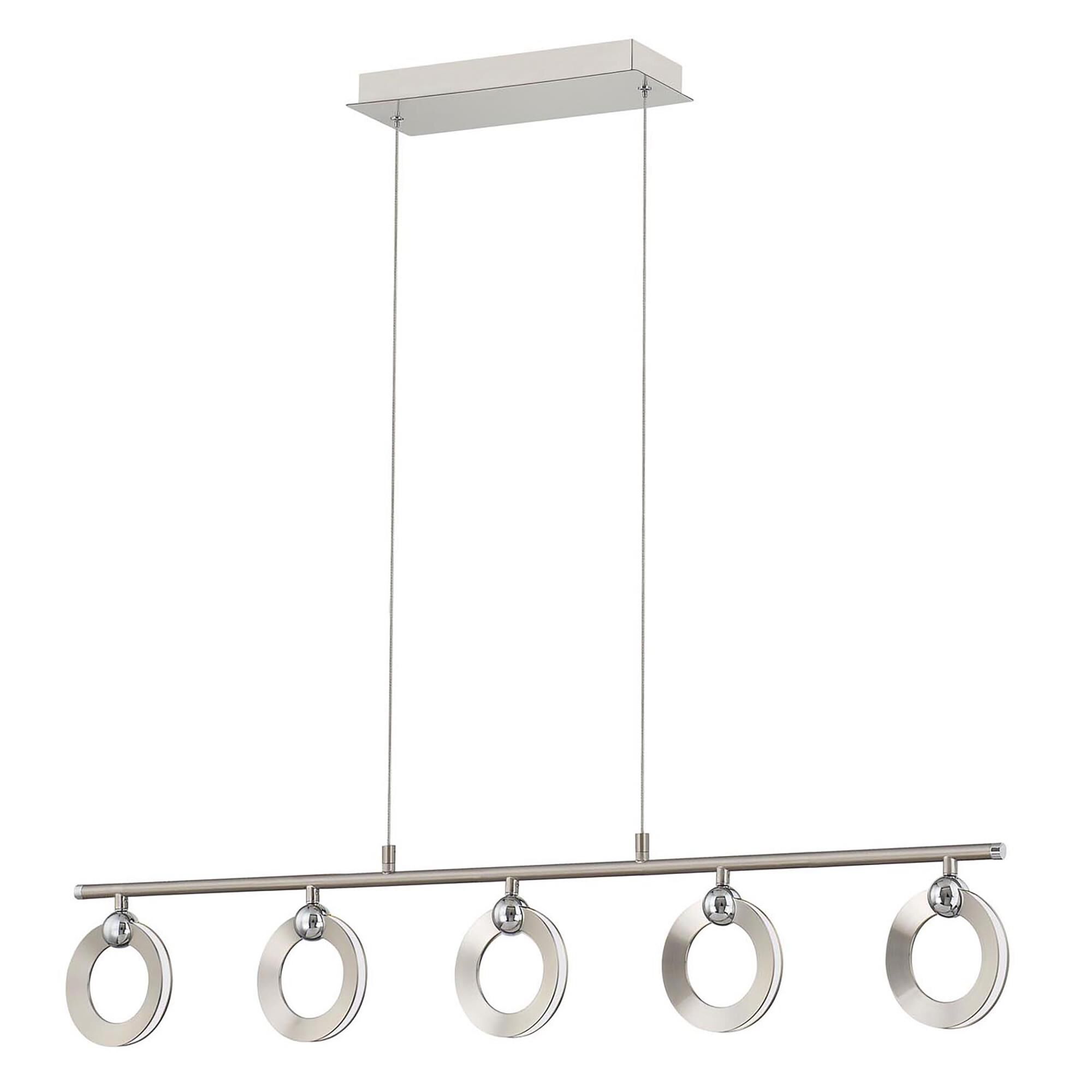 Hermosa 43 Inch 5 Light LED Linear Suspension Light by Justice Design Group