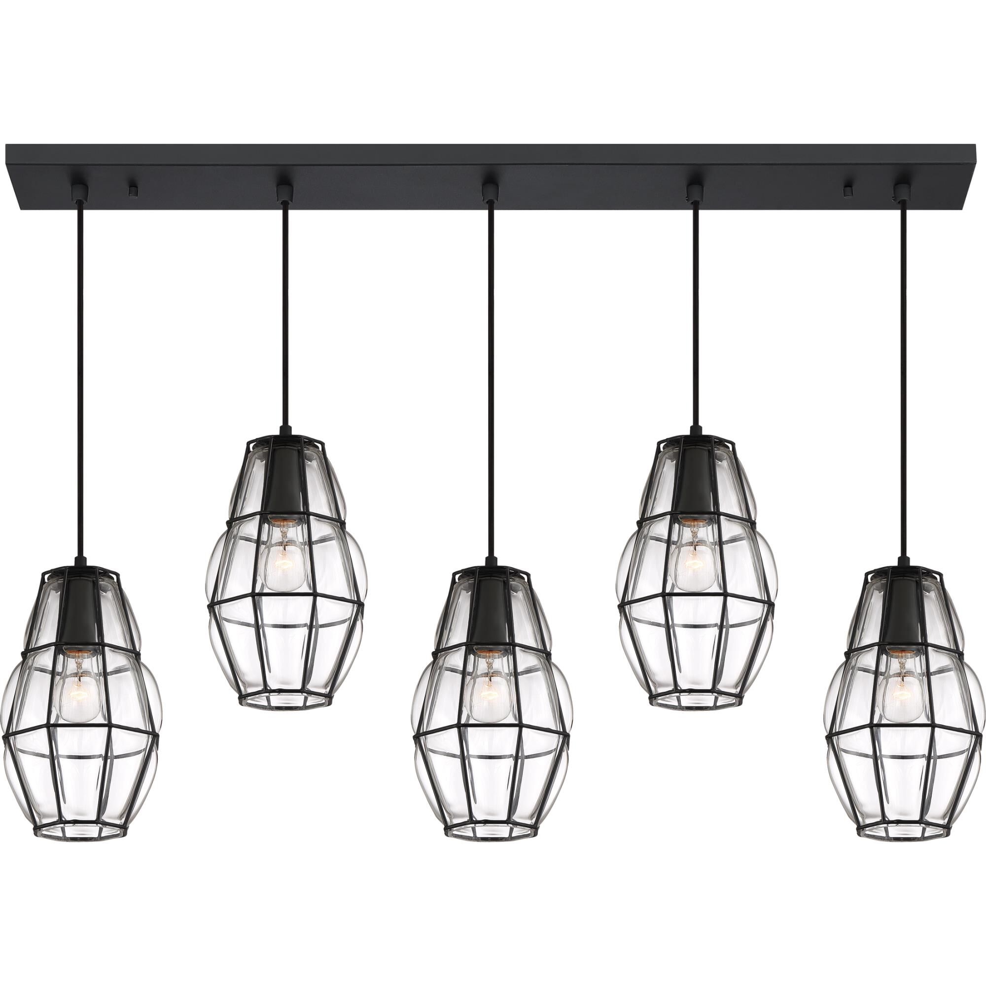 44 Inch 5 Light Linear Suspension Light by Quoizel
