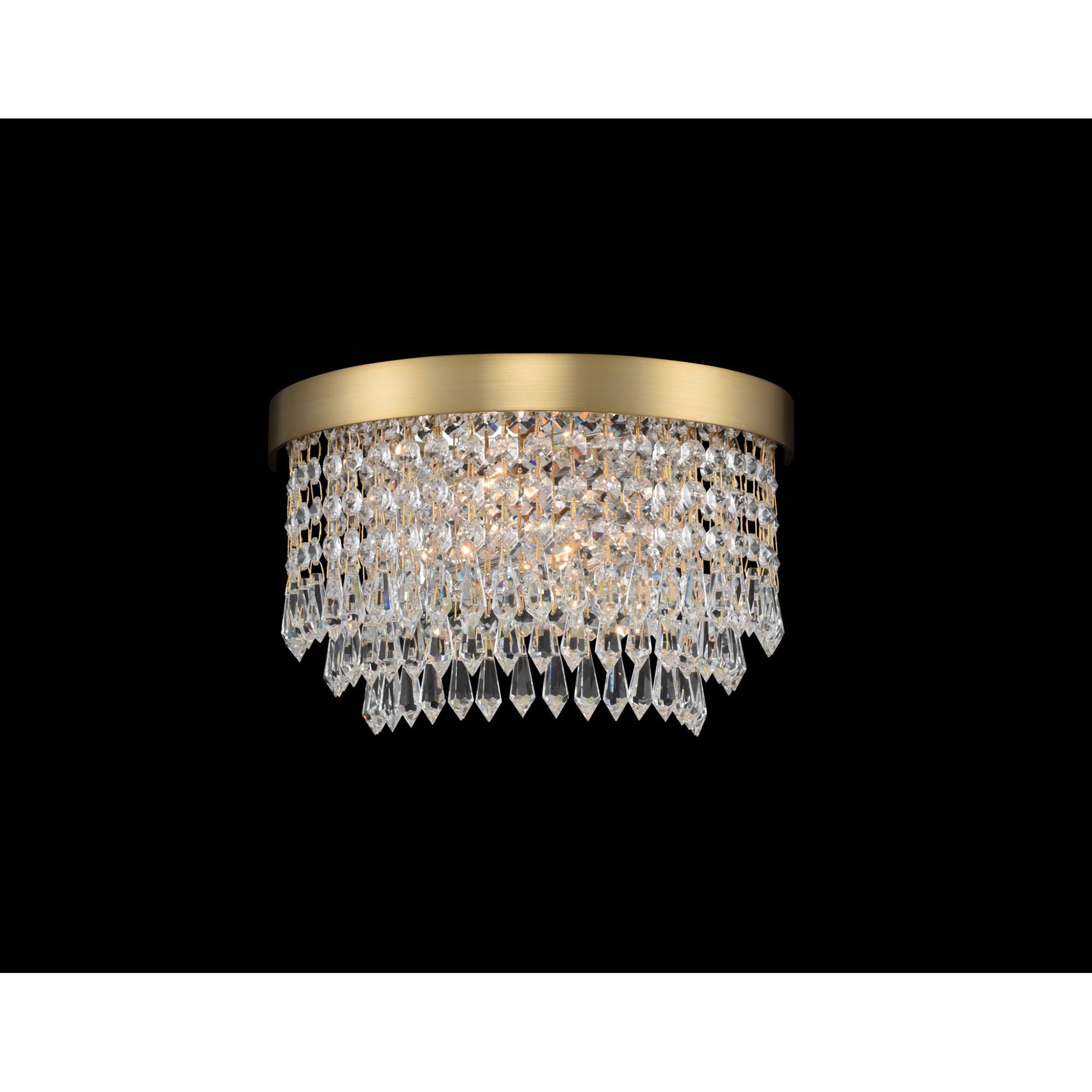 Shown in Winter Brass finish and Firenze crystal