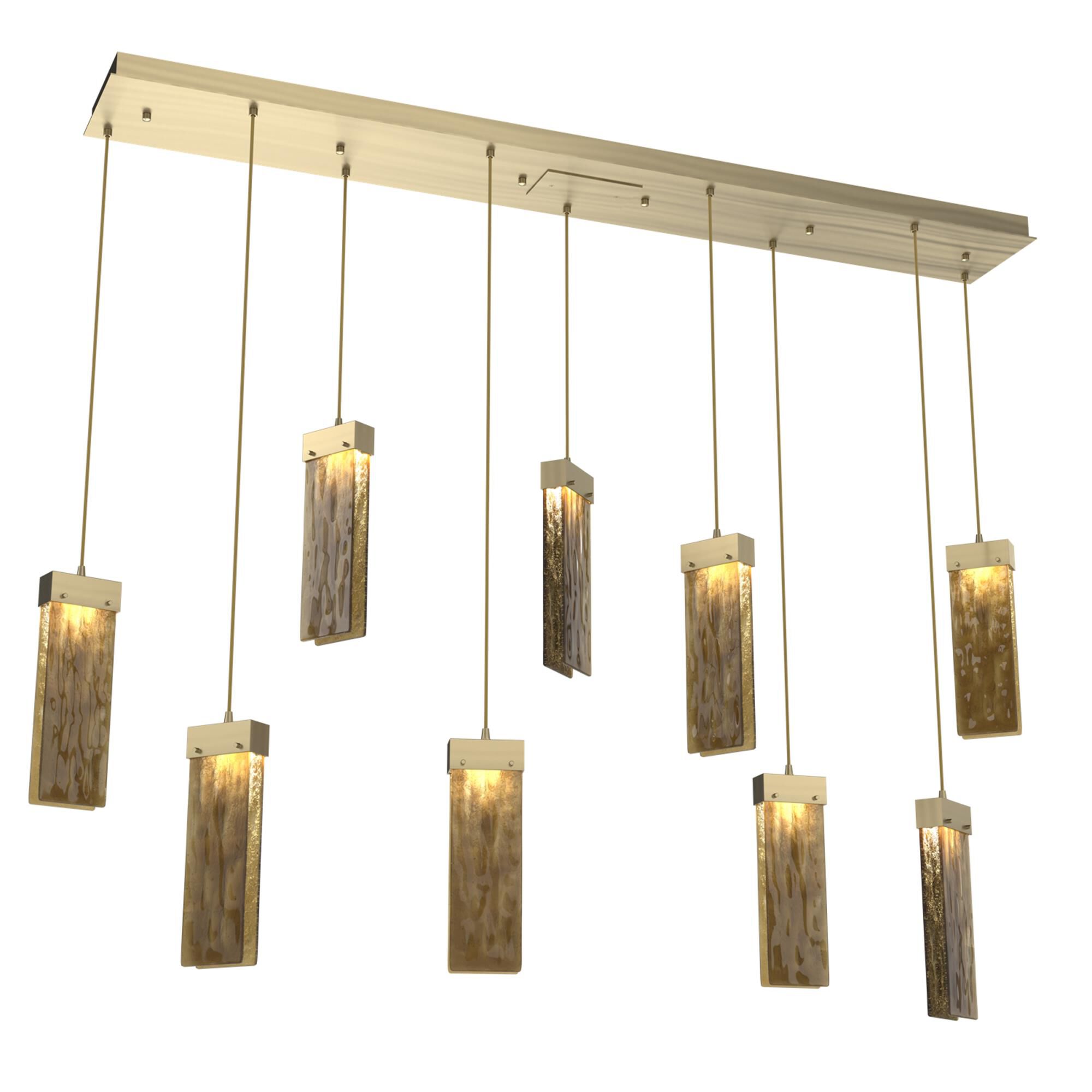 Shown in Heritage Brass finish and Bronze Granite glass