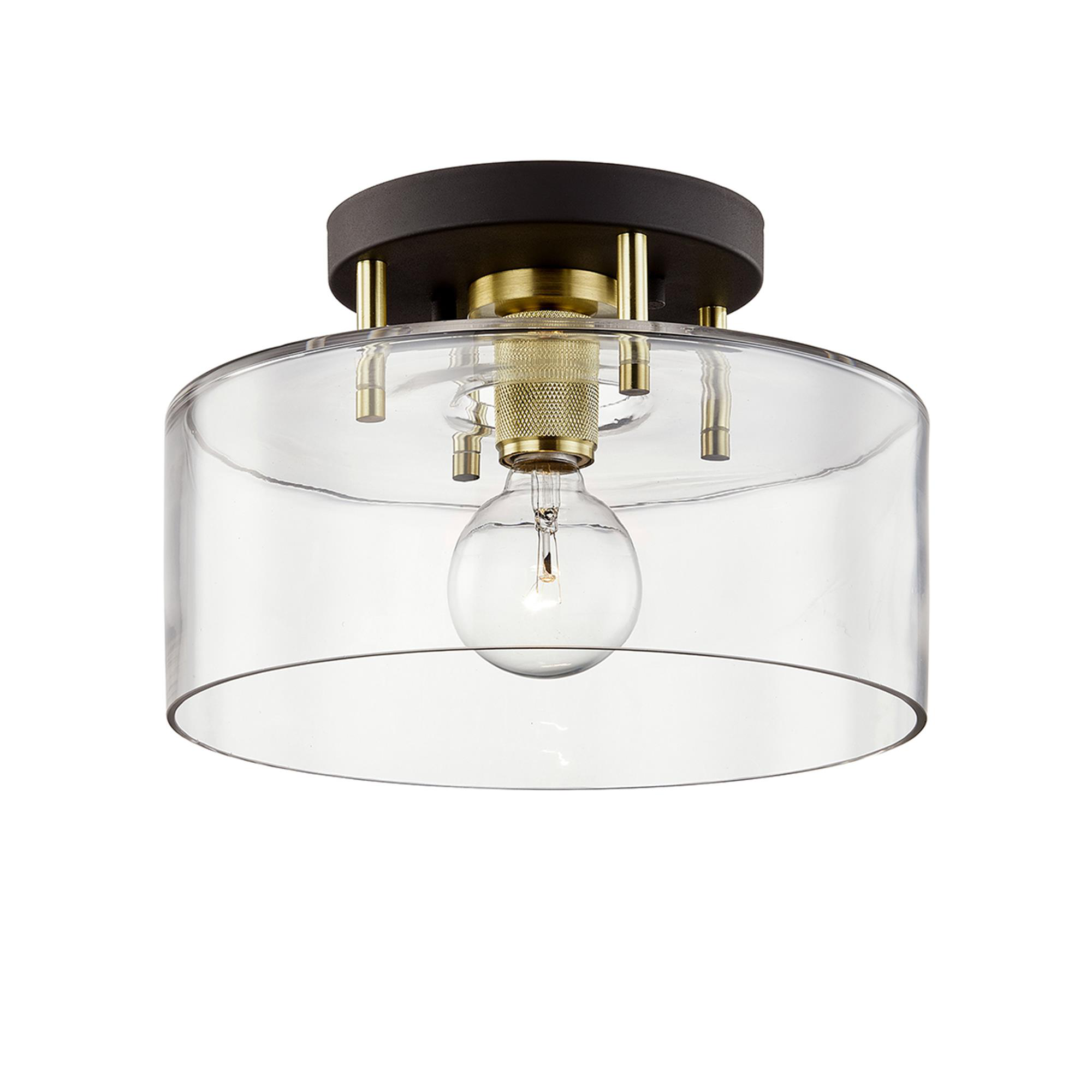 Bergamot Station 12.25 Inch Semi Flush Mount,