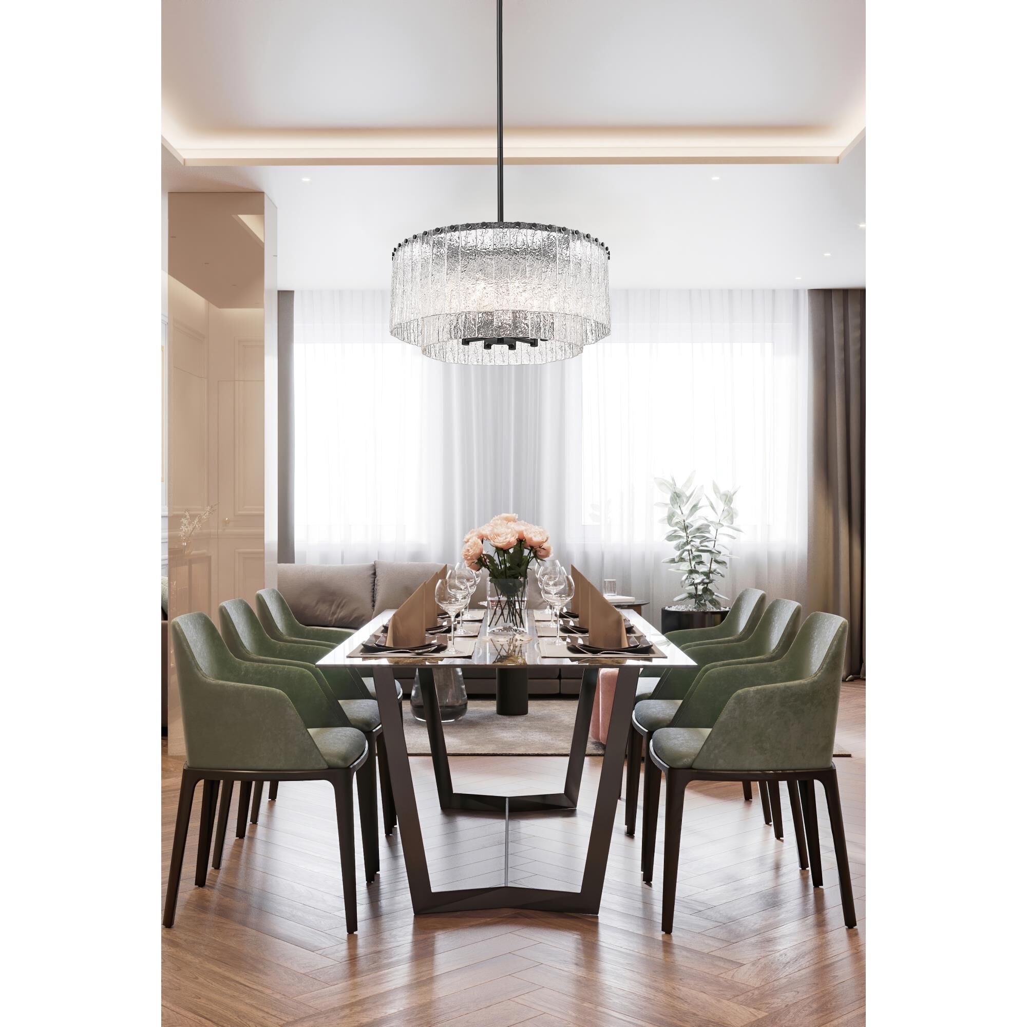 Glacier 28 Inch Chandelier by Z Lite