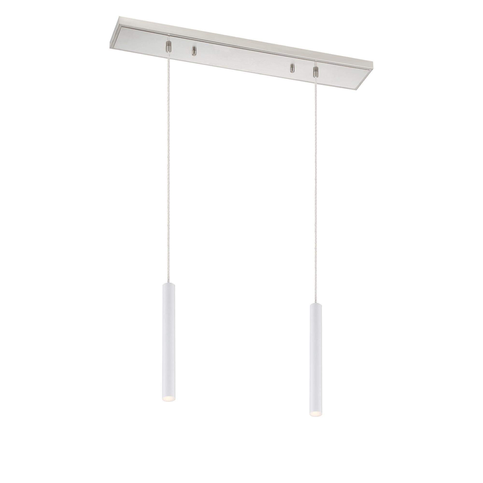 Shown in Brushed Nickel finish and Steel glass and Steel shade