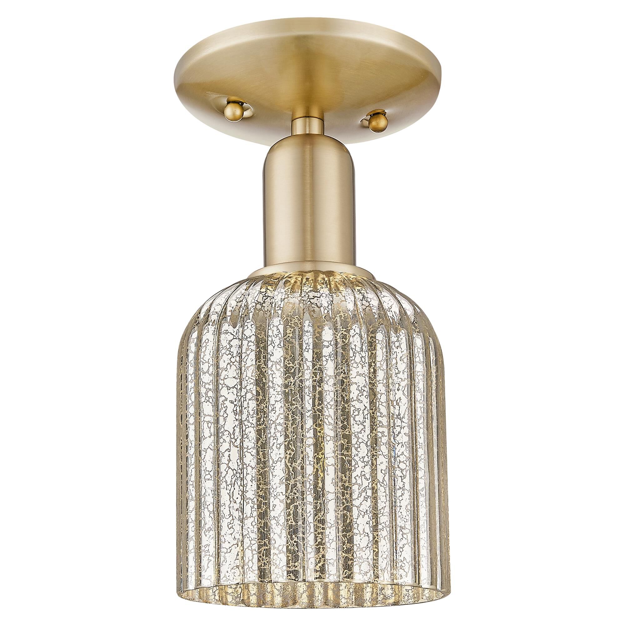 Shown in Champagne Bronze finish and Mercury glass