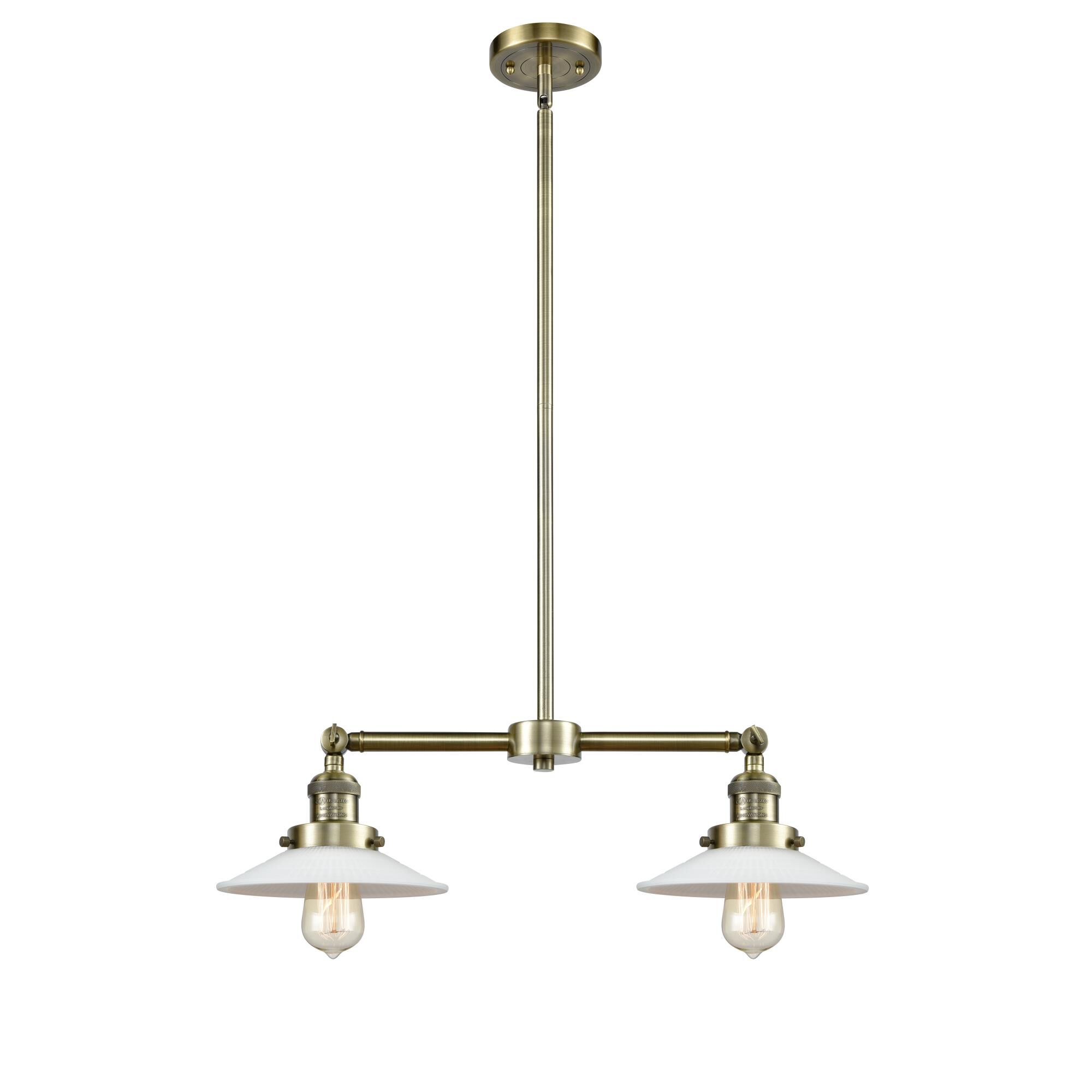 Bruno Marashlian Halophane 21 Inch 2 Light LED Mini Chandelier by Innovations Lighting