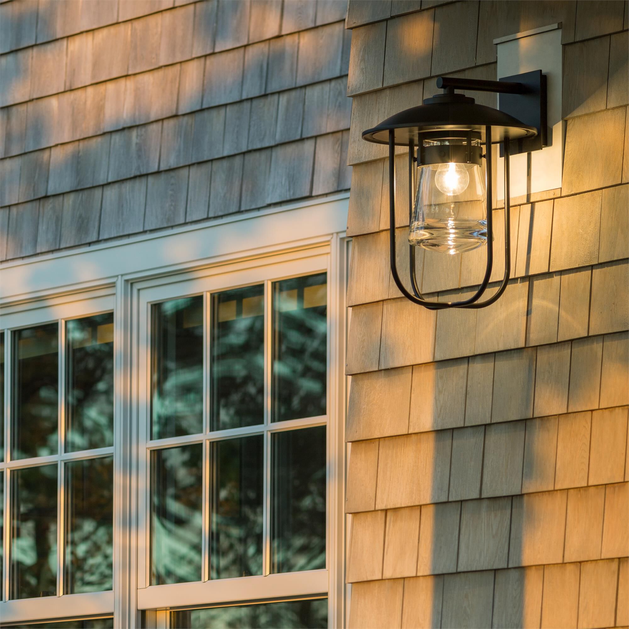 Shown in Coastal Dark Smoke finish and Clear  glass