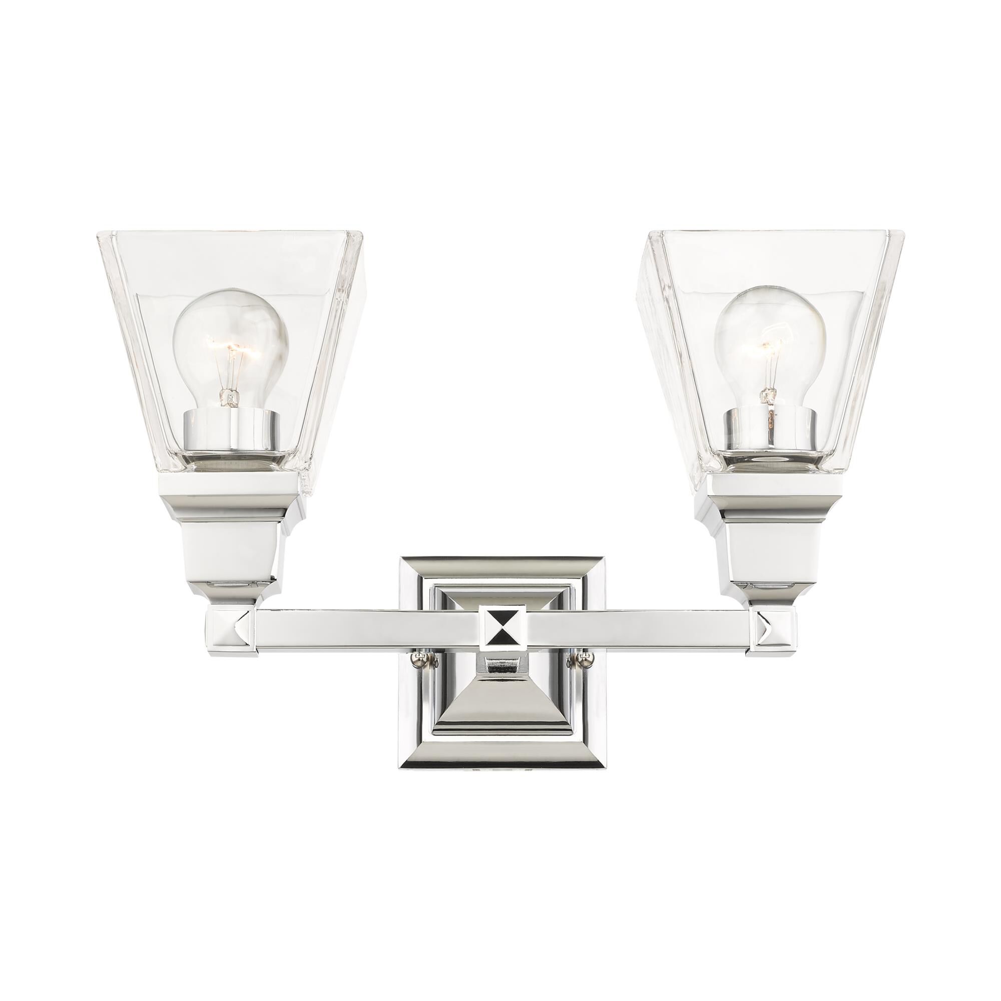 Mission 15 Inch 2 Light Bath Vanity Light by Livex Lighting