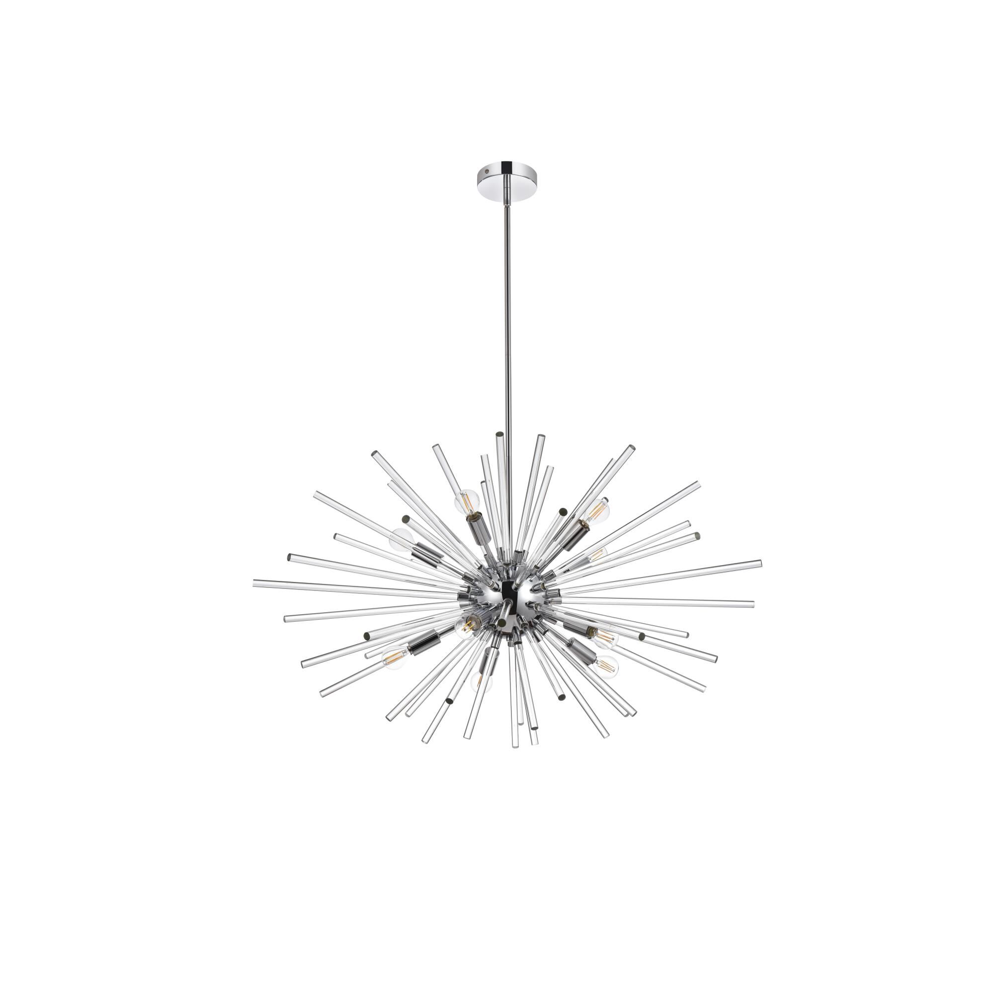 Sienna 32 Inch 10 Light Chandelier by Elegant Lighting