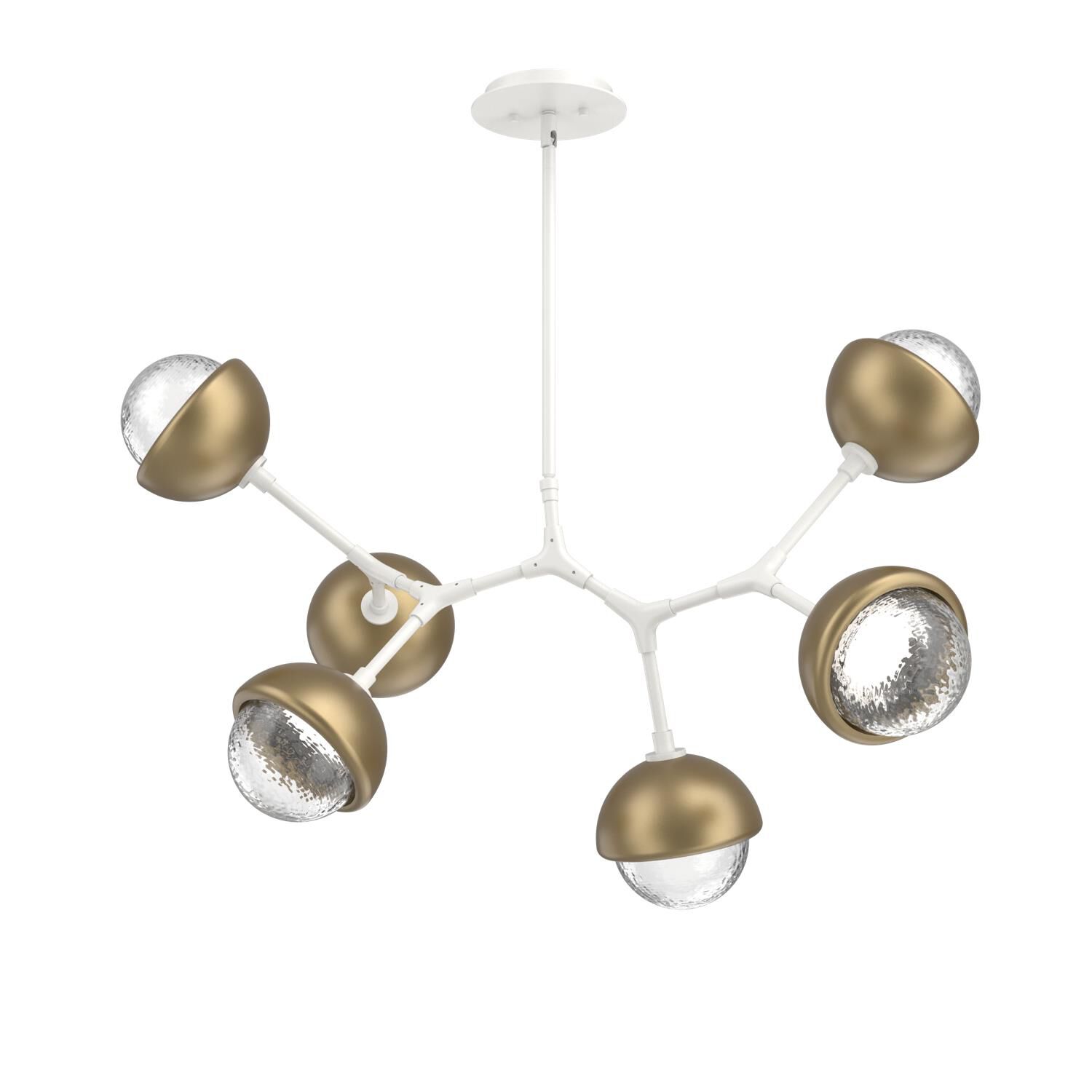 Levi Wilson Cabochon 31 Inch Linear Suspension Light by Hammerton Studio
