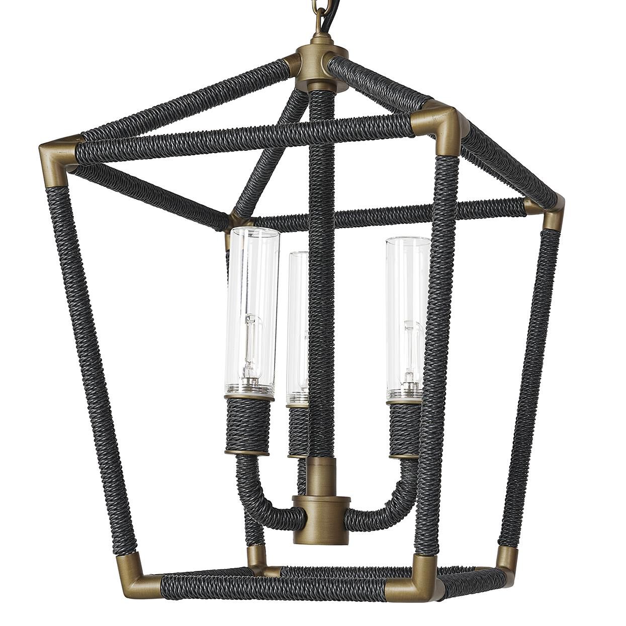 Hollister 15 Inch Outdoor Hanging Lantern by Palecek