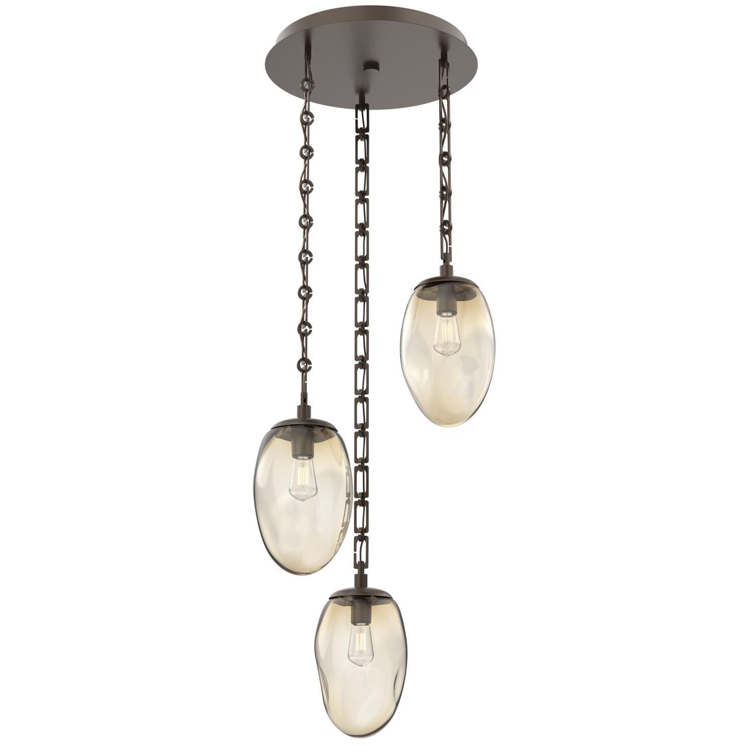Levi Wilson Meteo Bulb 20 Inch Multi Light Pendant by Hammerton Studio