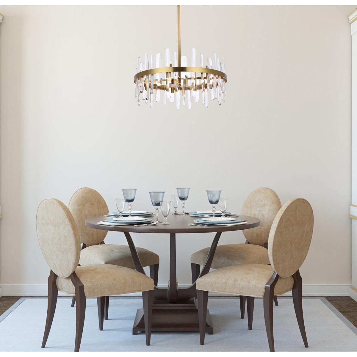 Serena 25 Inch Large Pendant by Elegant Lighting