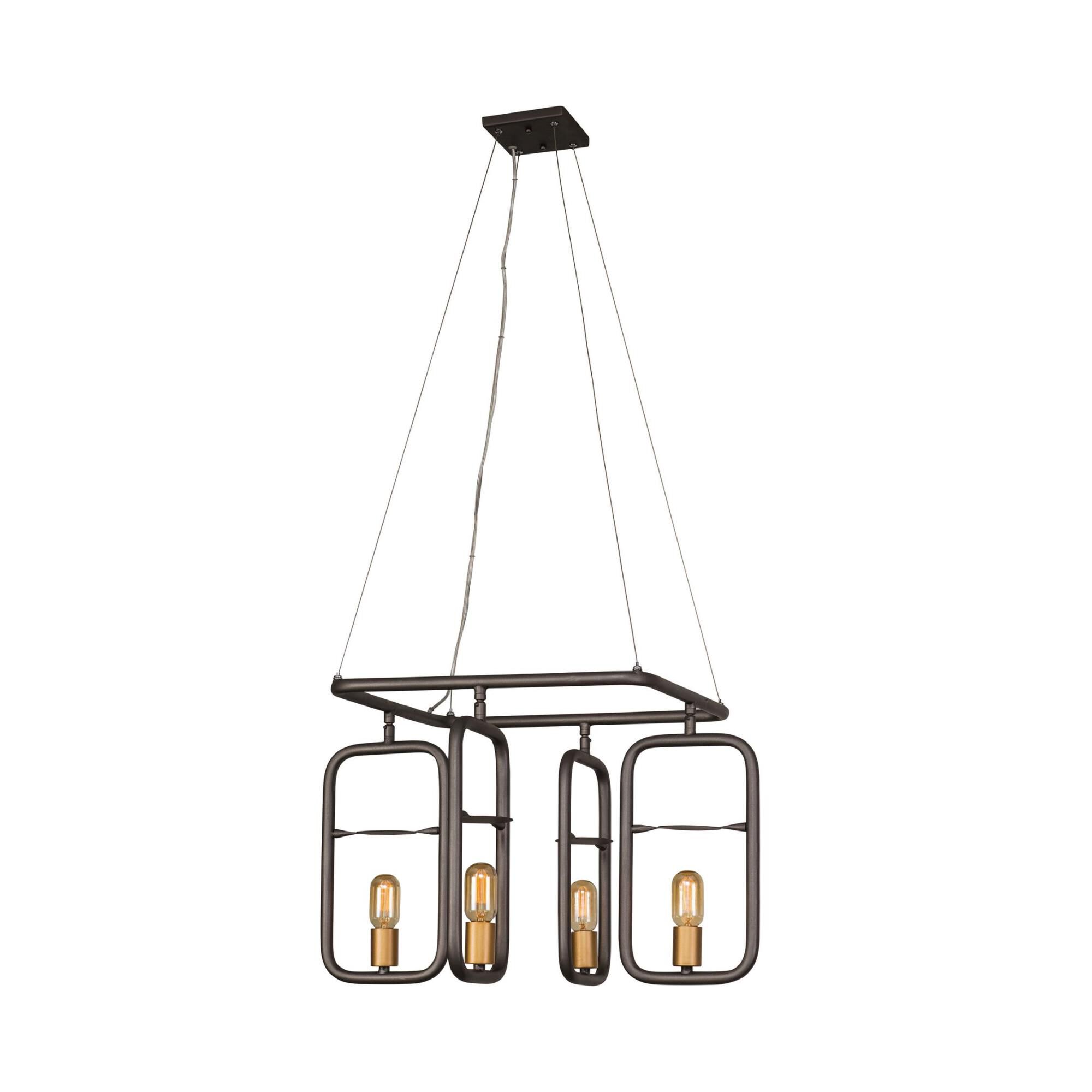 Loophole 26 Inch 4 Light Chandelier by Varaluz