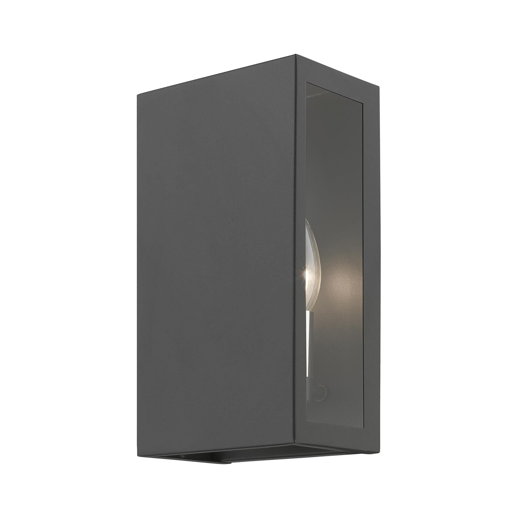 Shown in Textured Black with Brushed Nickel Candles finish and Clear glass